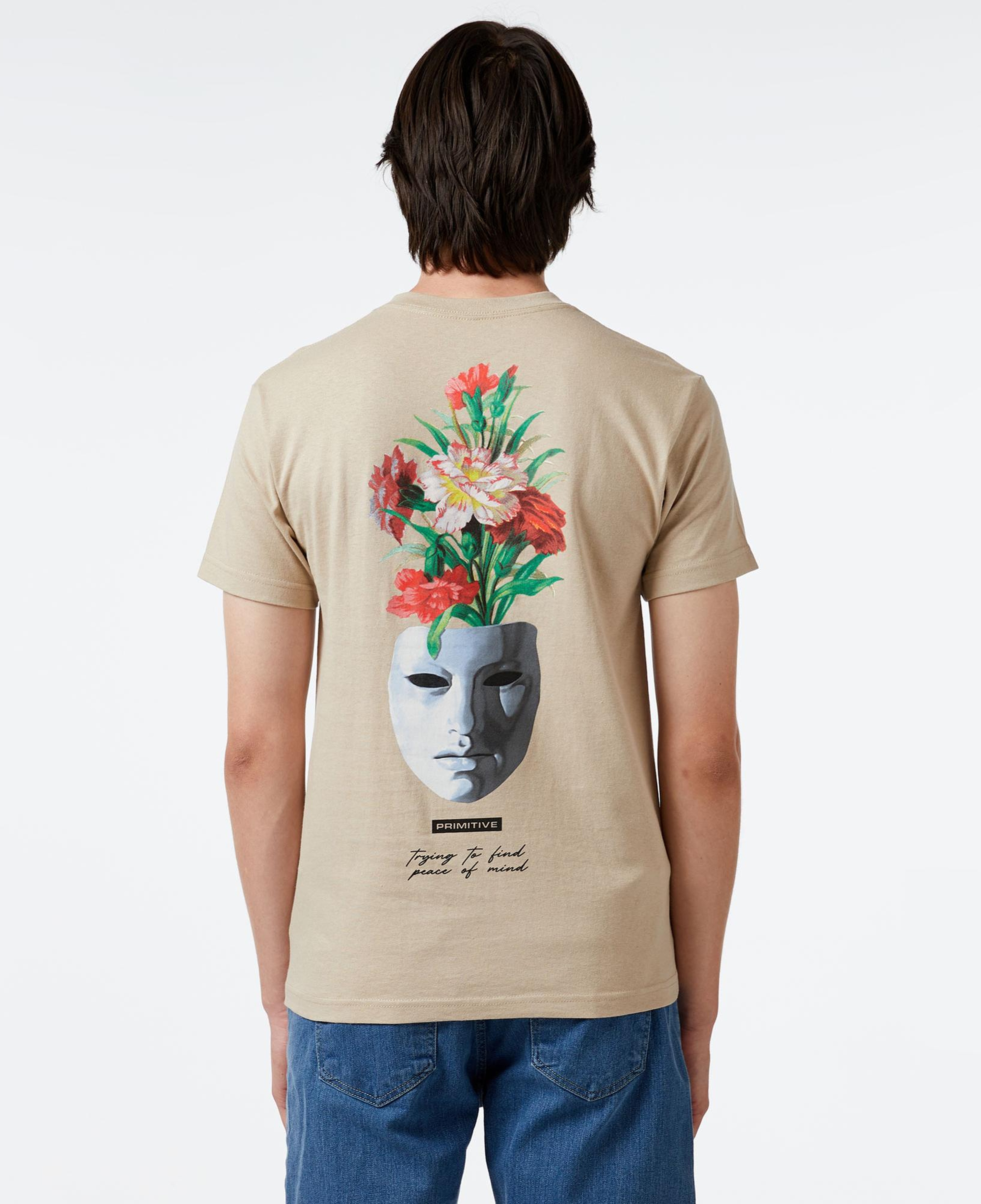 Primitive Obscura Erkek Krem T-Shirt