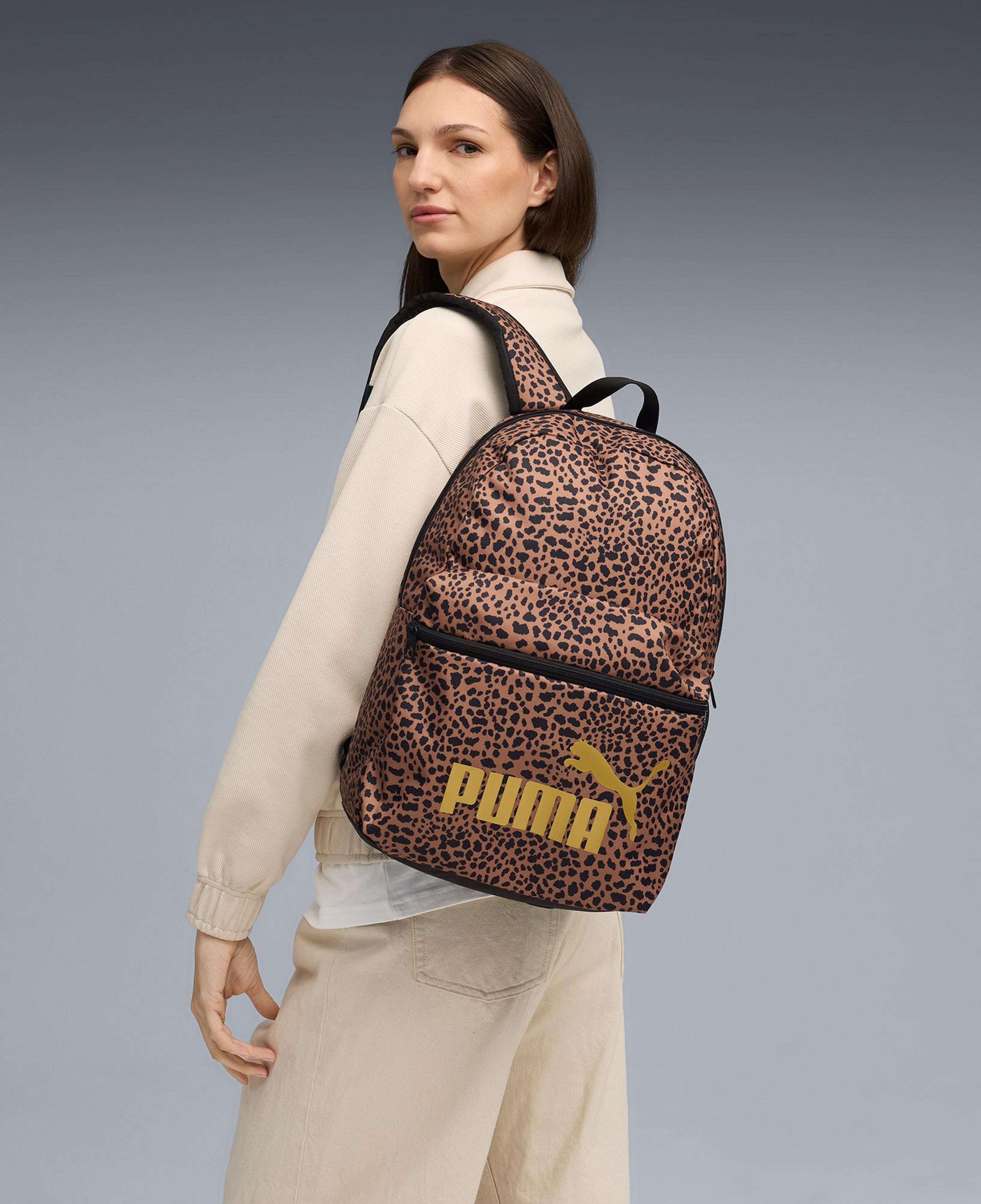 Puma Phase Aop Unisex Kahverengi Sırt Çantası