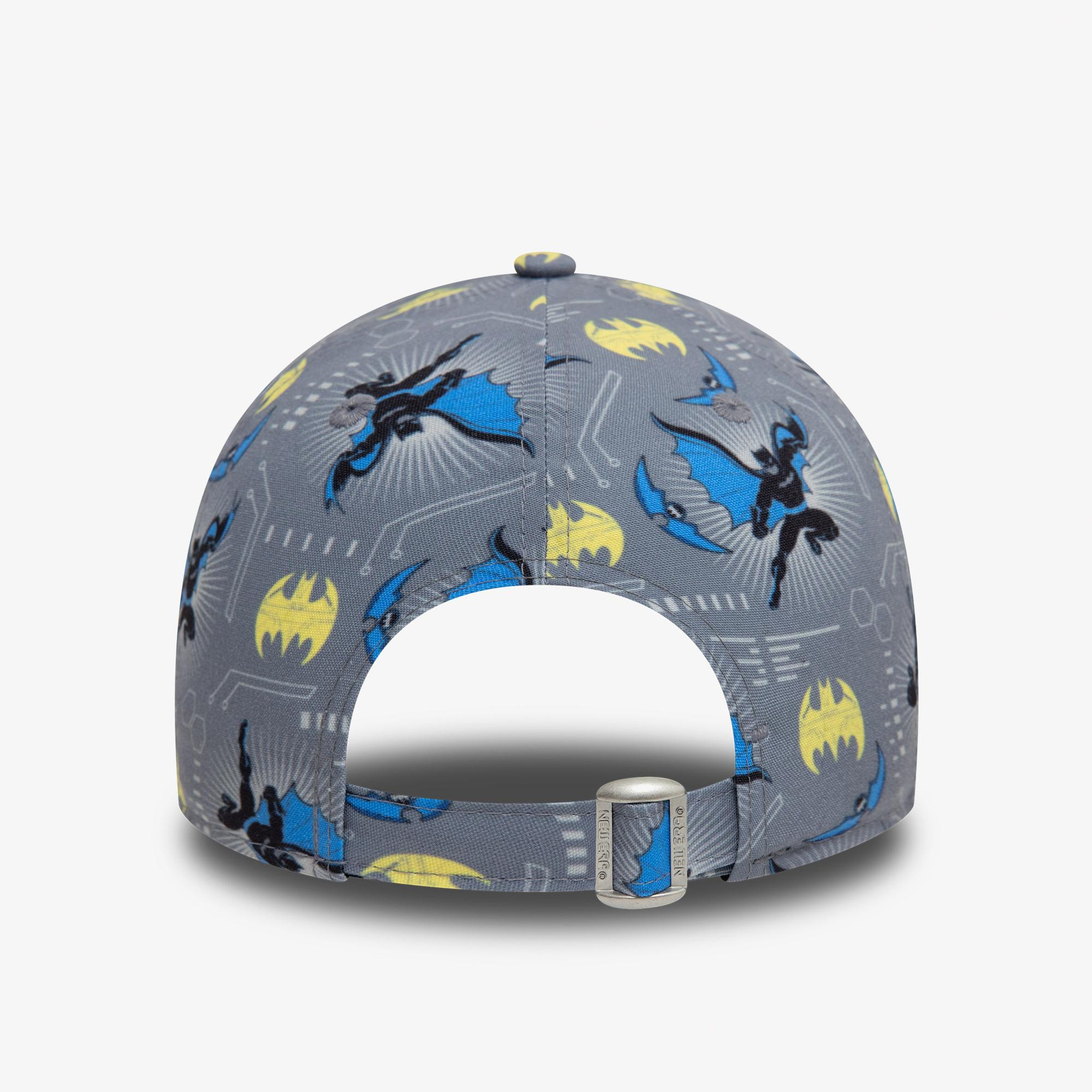 New Era DC Batman All Over Print 9Forty Çocuk Gri Şapka