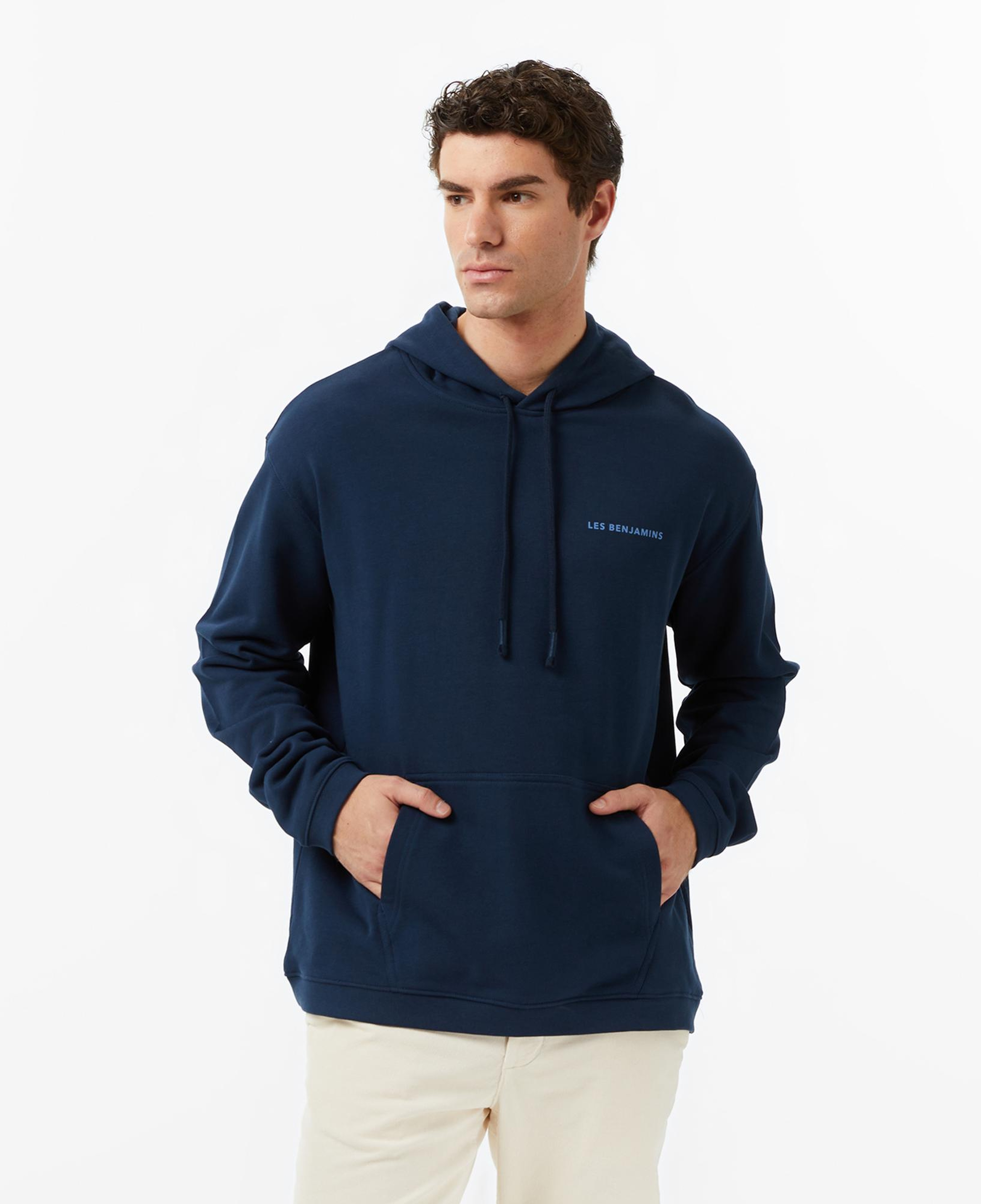 Les Benjamins Erkek Mavi Sweatshirt