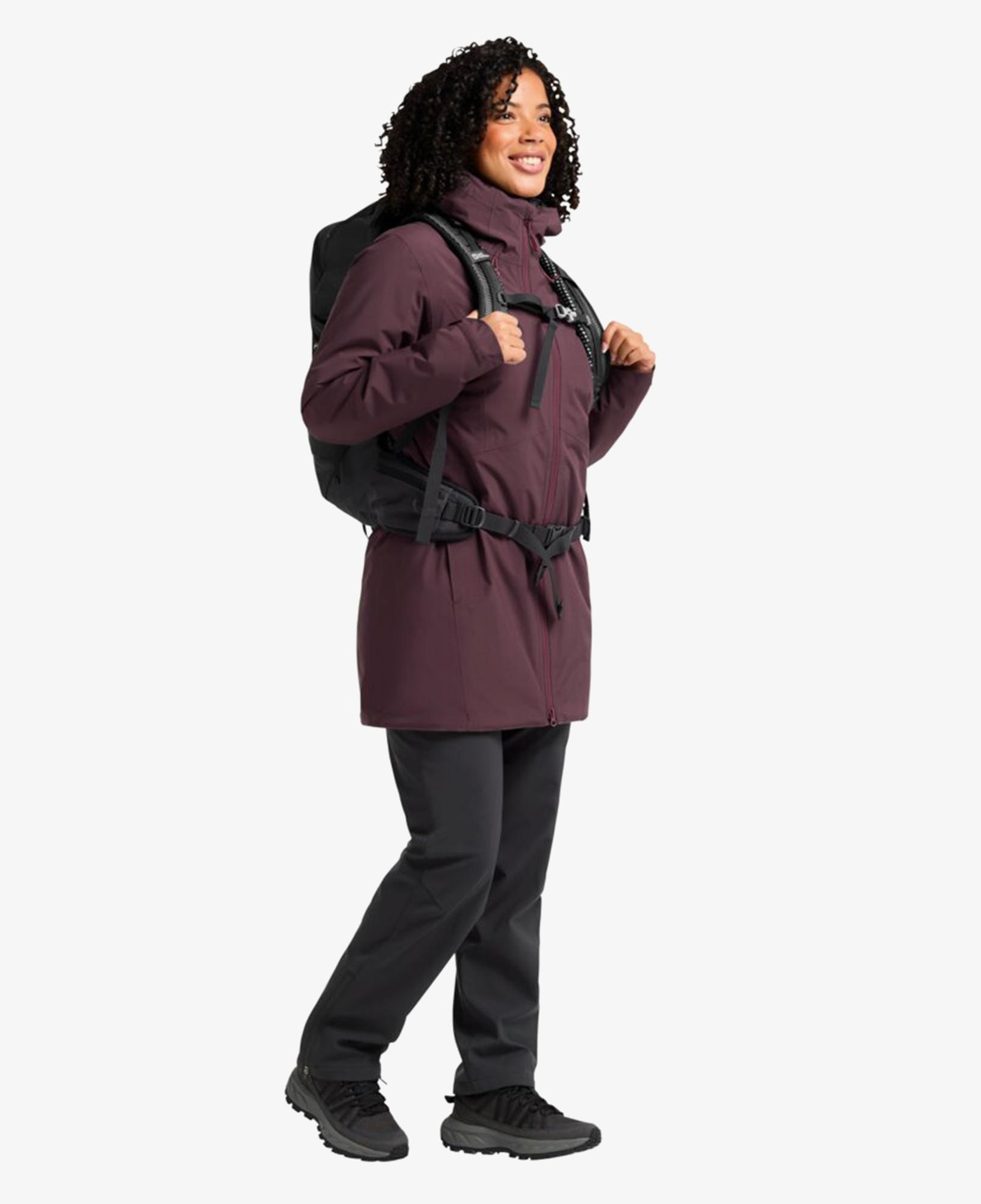 Jack Wolfskin Heidelstein Insulated Kadın Mor Ceket