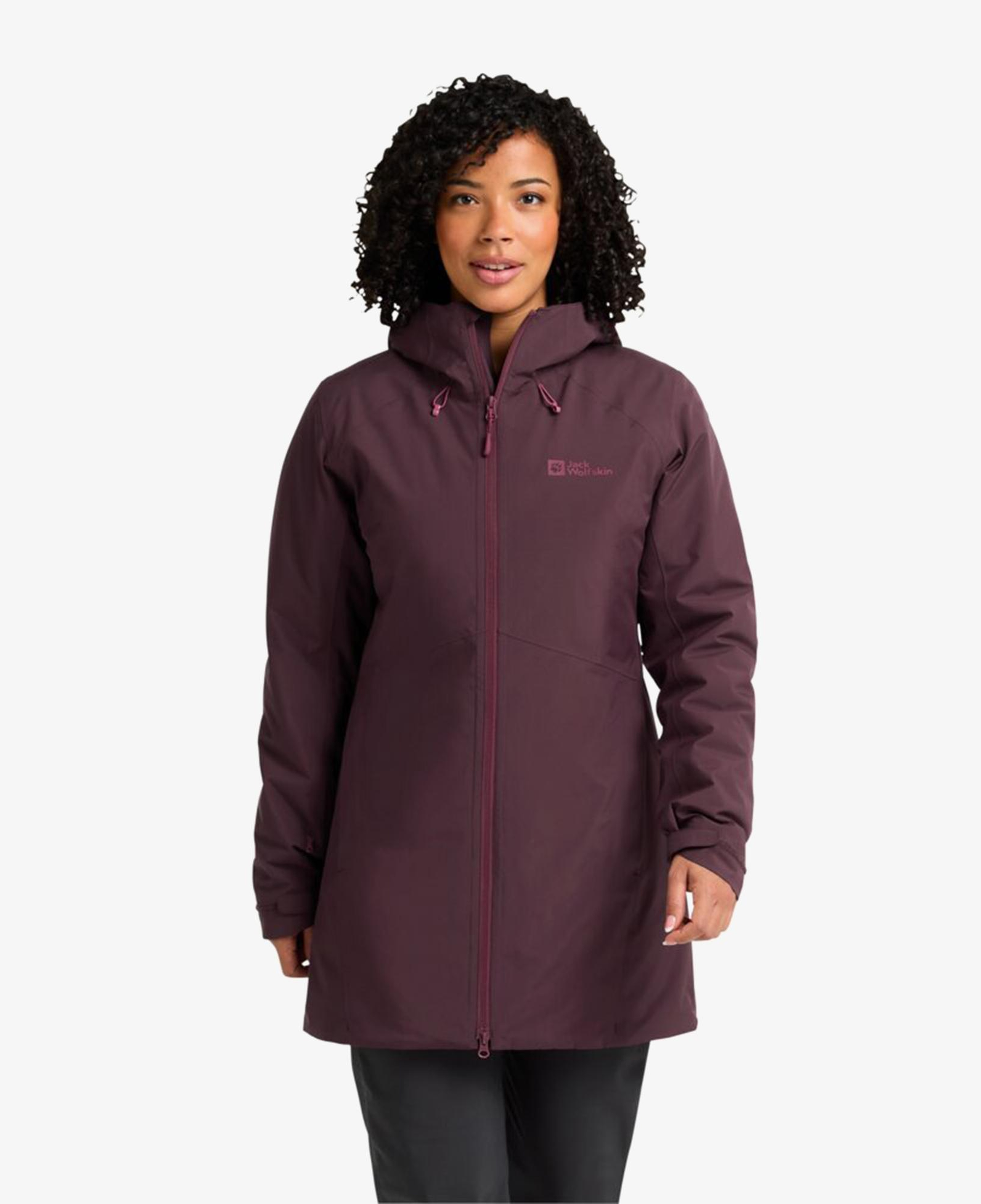 Jack Wolfskin Heidelstein Insulated Kadın Mor Ceket