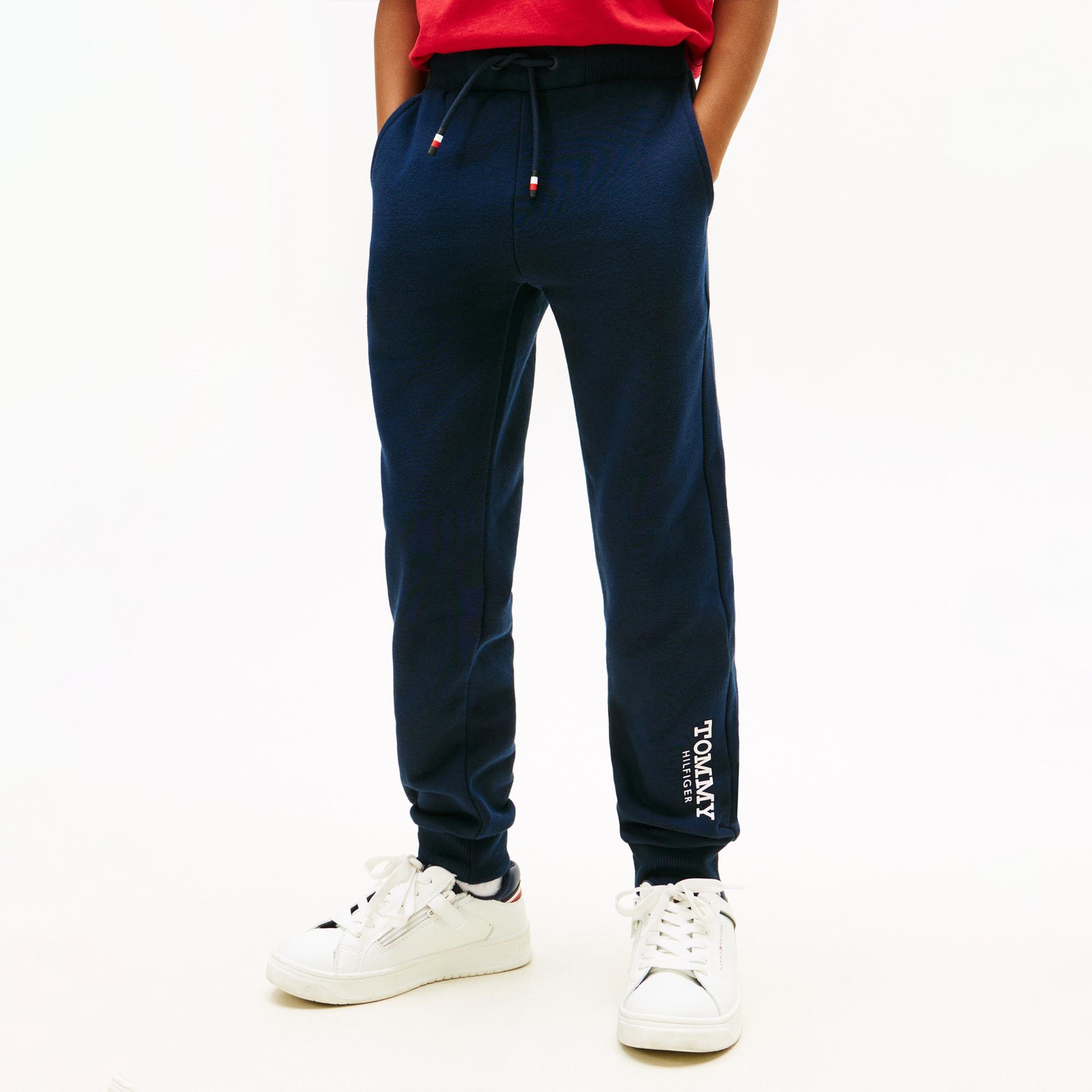 Tommy Hilfiger Monotype Print Graphic Çocuk Mavi Eşofman Altı