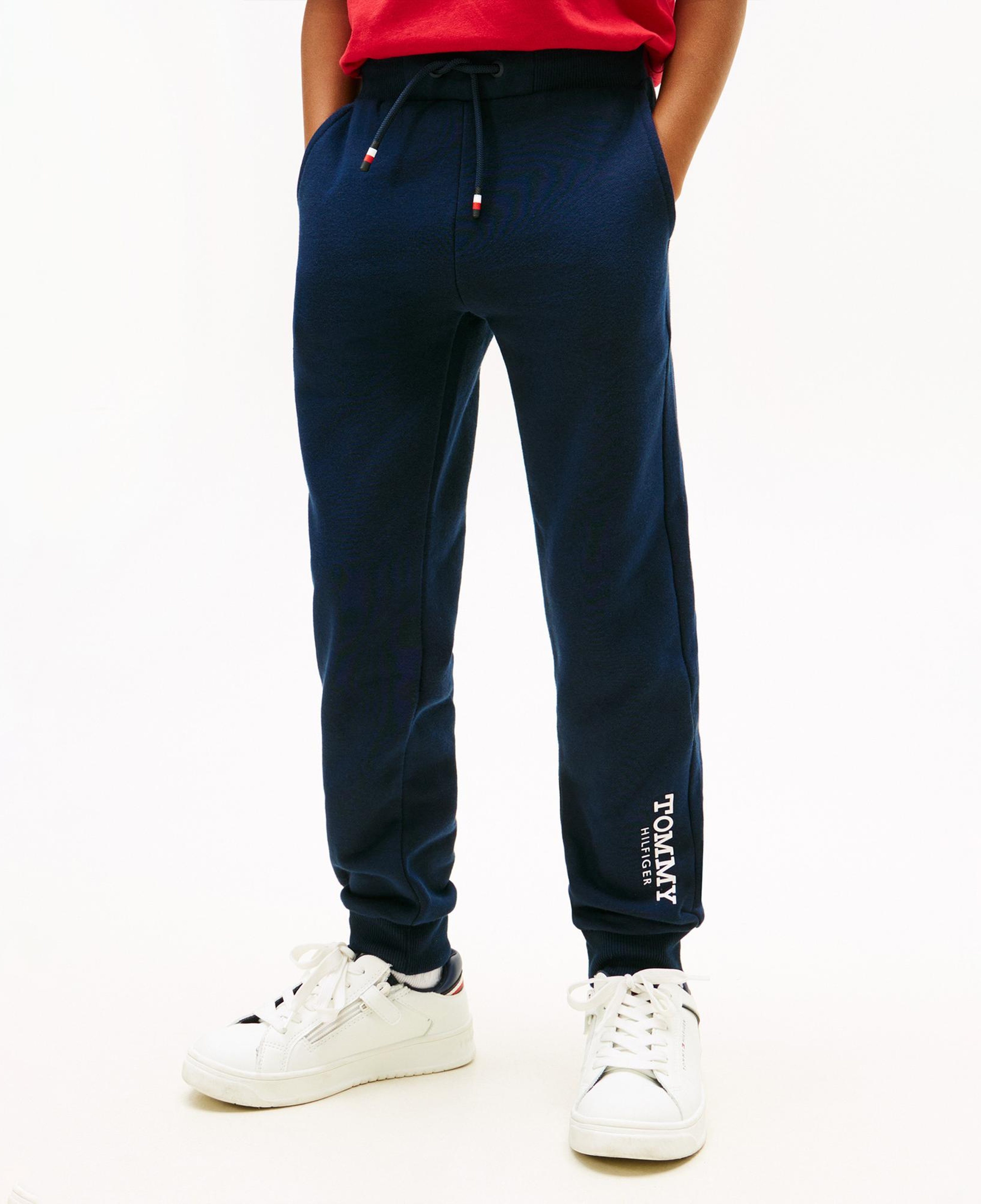 Tommy Hilfiger Monotype Print Graphic Çocuk Mavi Eşofman Altı