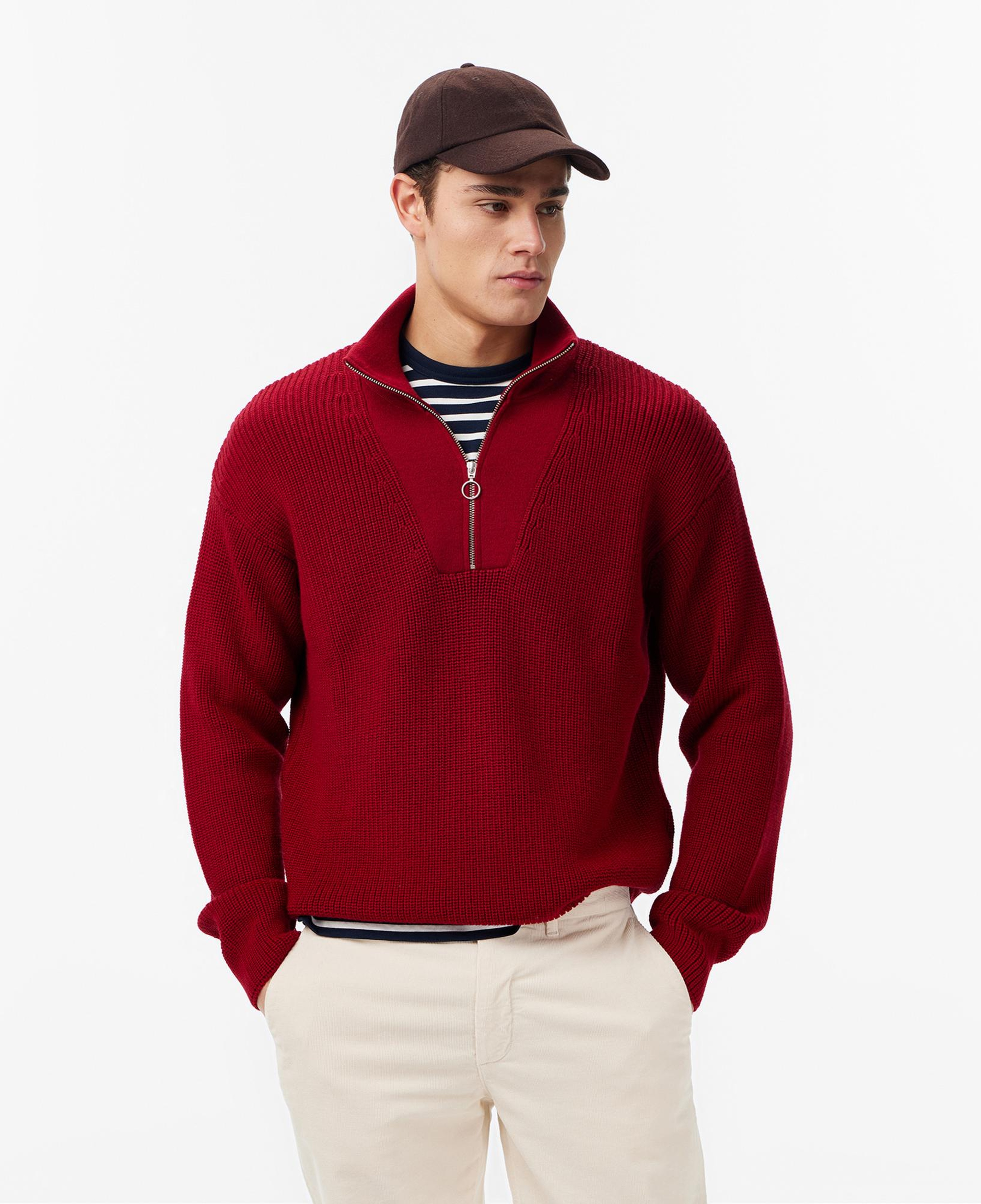 Les Benjamins Regular Fit Erkek Kırmızı Sweatshirt