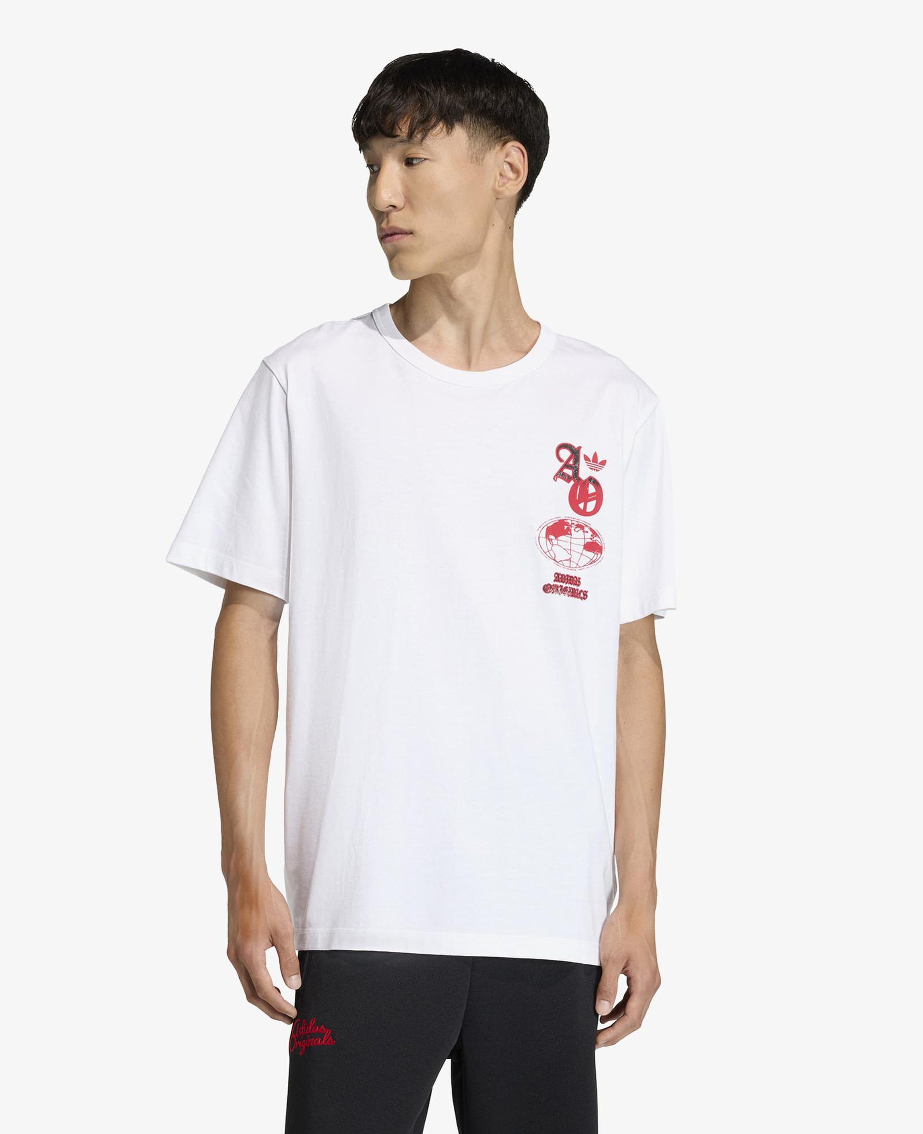 adidas Originals GFX Erkek Beyaz T-Shirt