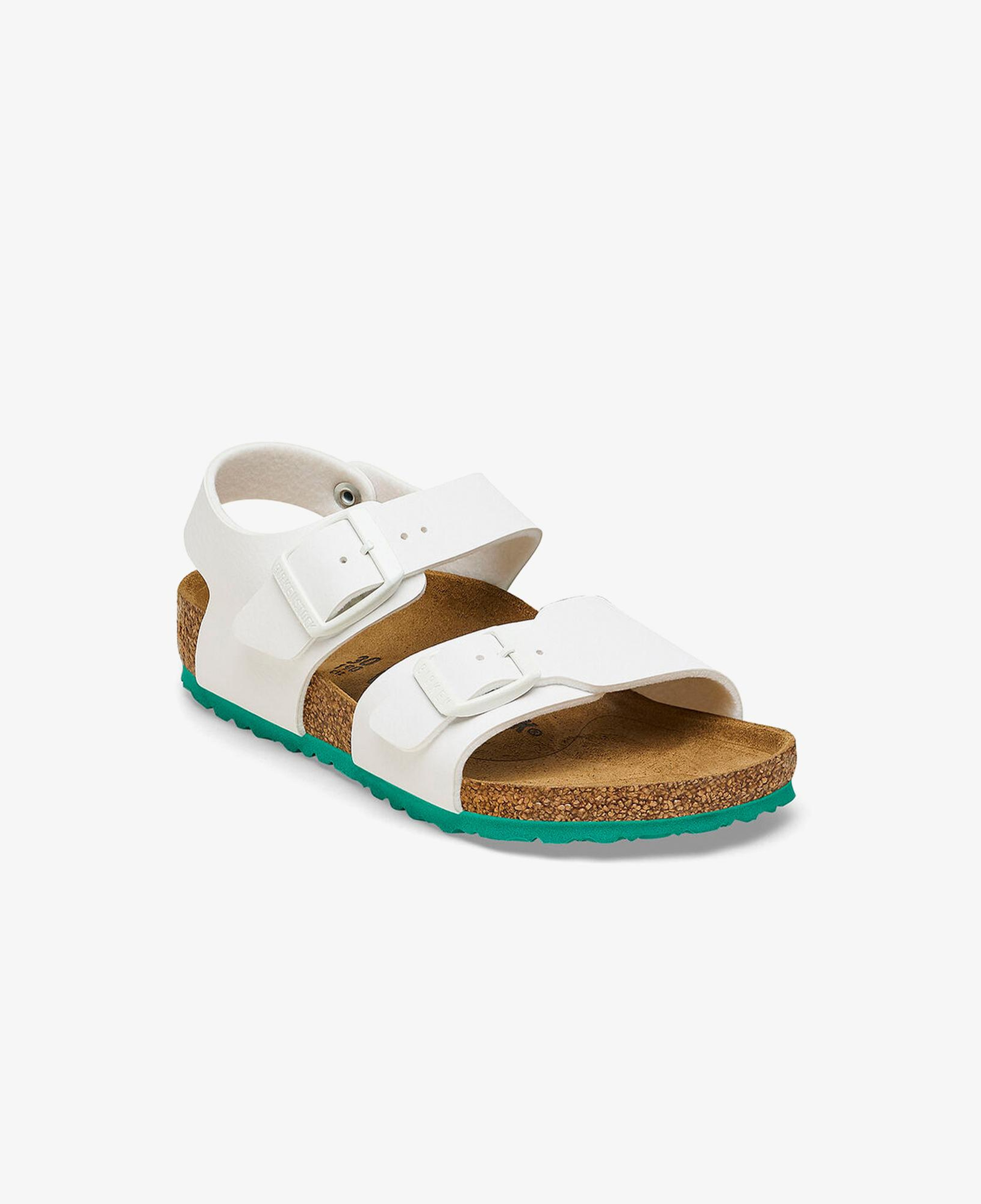 Birkenstock New York Bf Desert Soil Çocuk Beyaz Sandalet