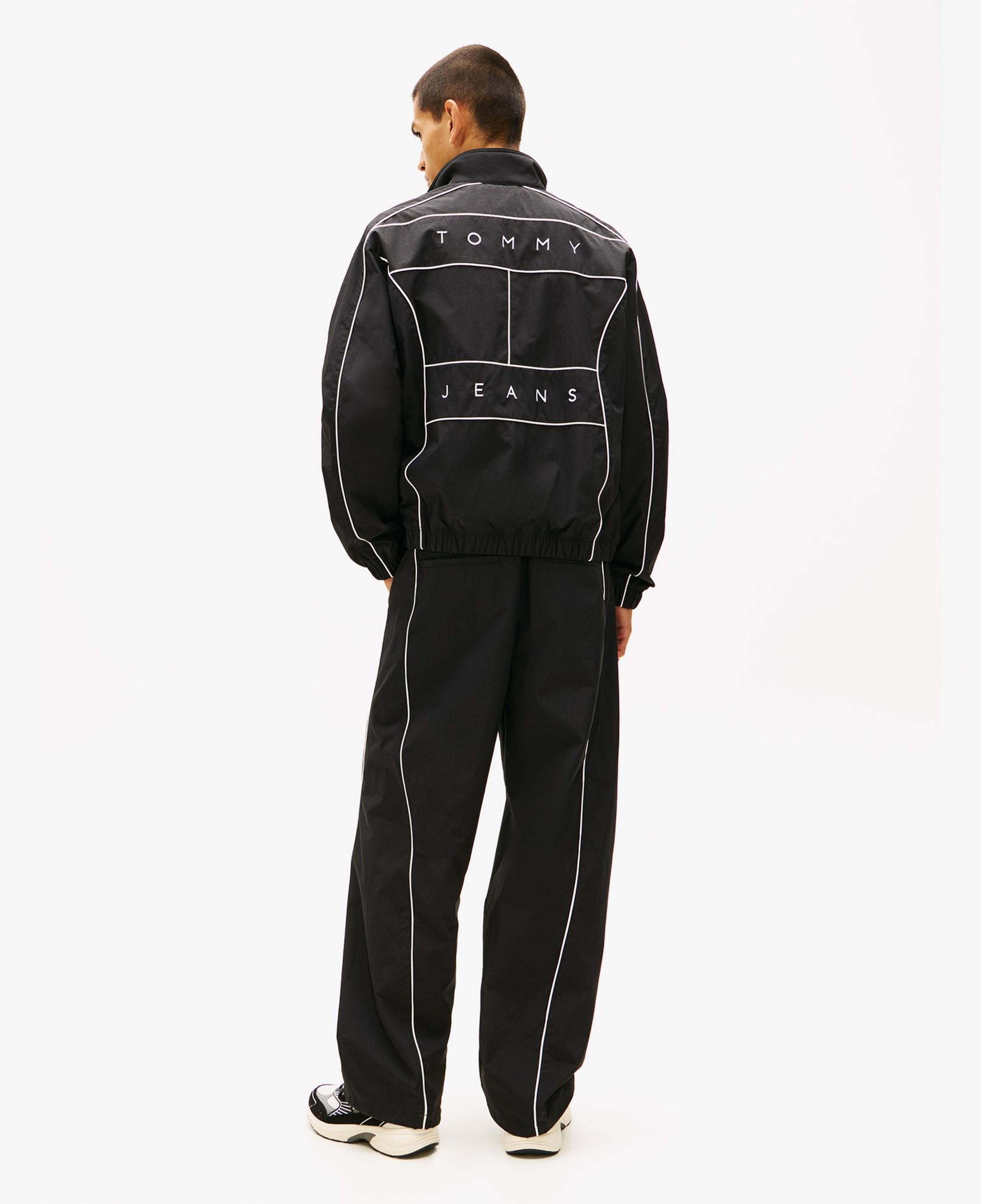 Tommy Hilfiger Jeans Piping Detail Flag Erkek Siyah Ceket