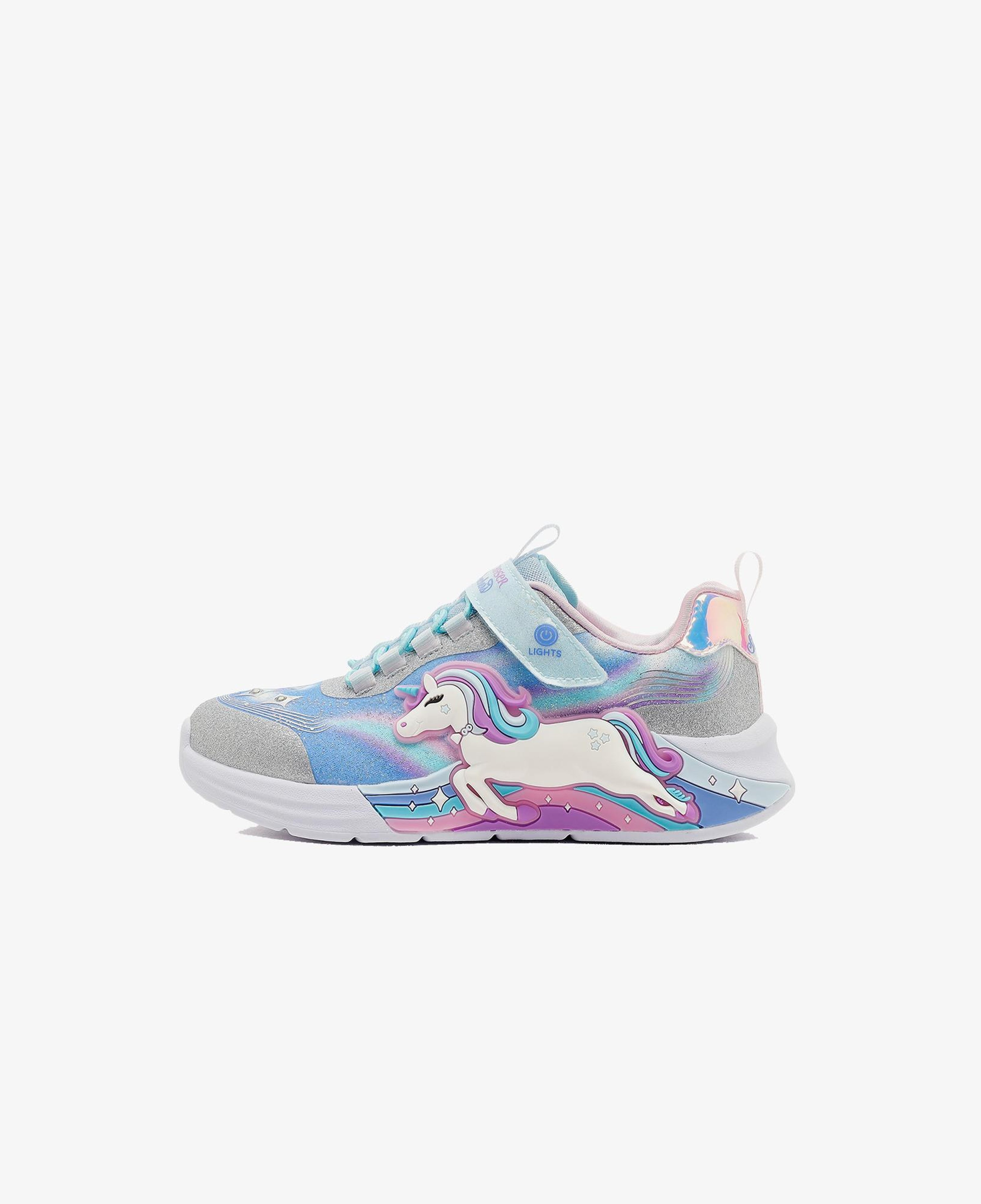 Skechers Unicorn Chaser Çocuk Gri Işıklı Spor Ayakkabı