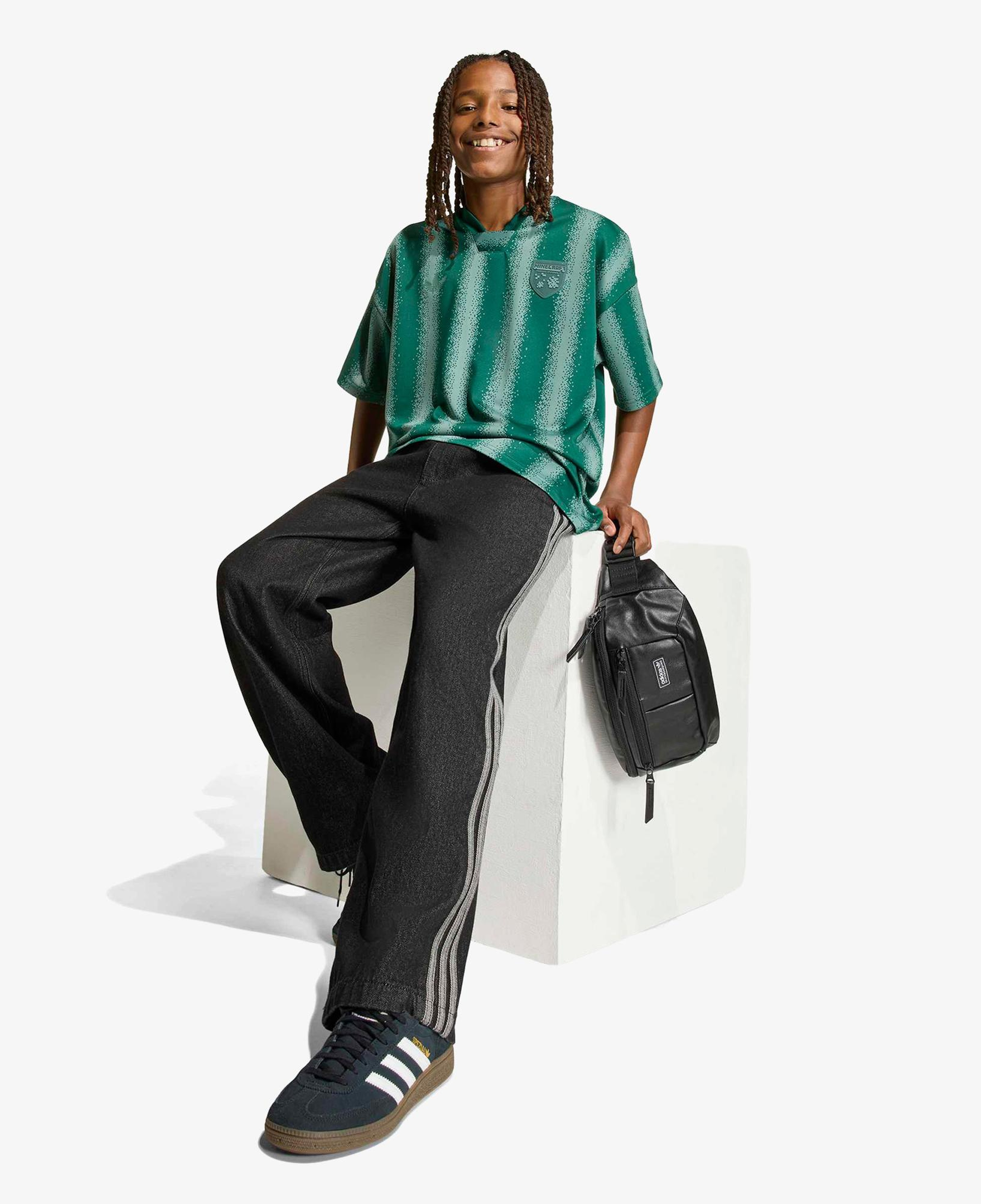 adidas Minecraft Os Jersey Tee Çocuk Yeşil T-Shirt