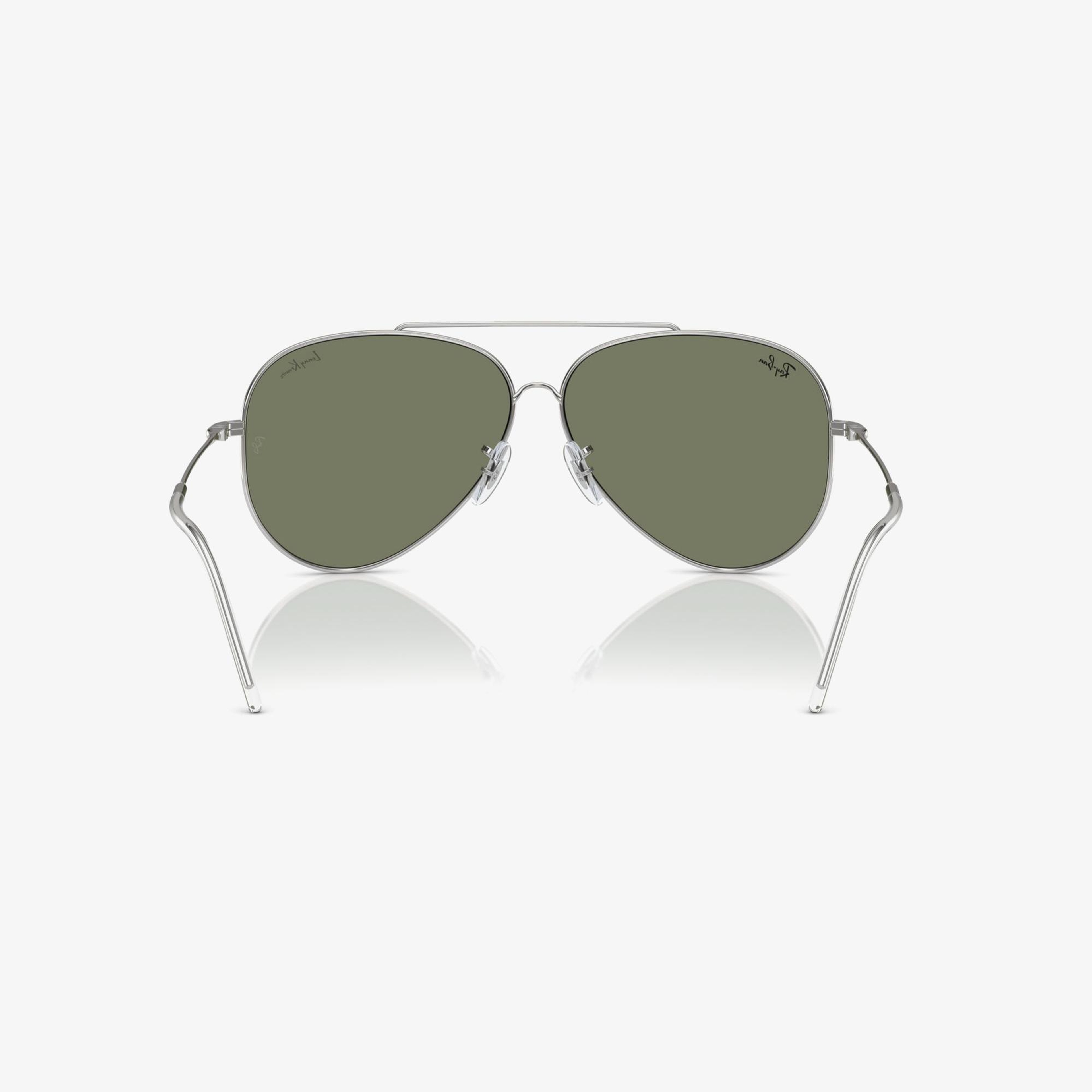 RAY-BAN Lenny Kravitz X Aviator Reverse Unisex Gümüş Güneş Gözlüğü