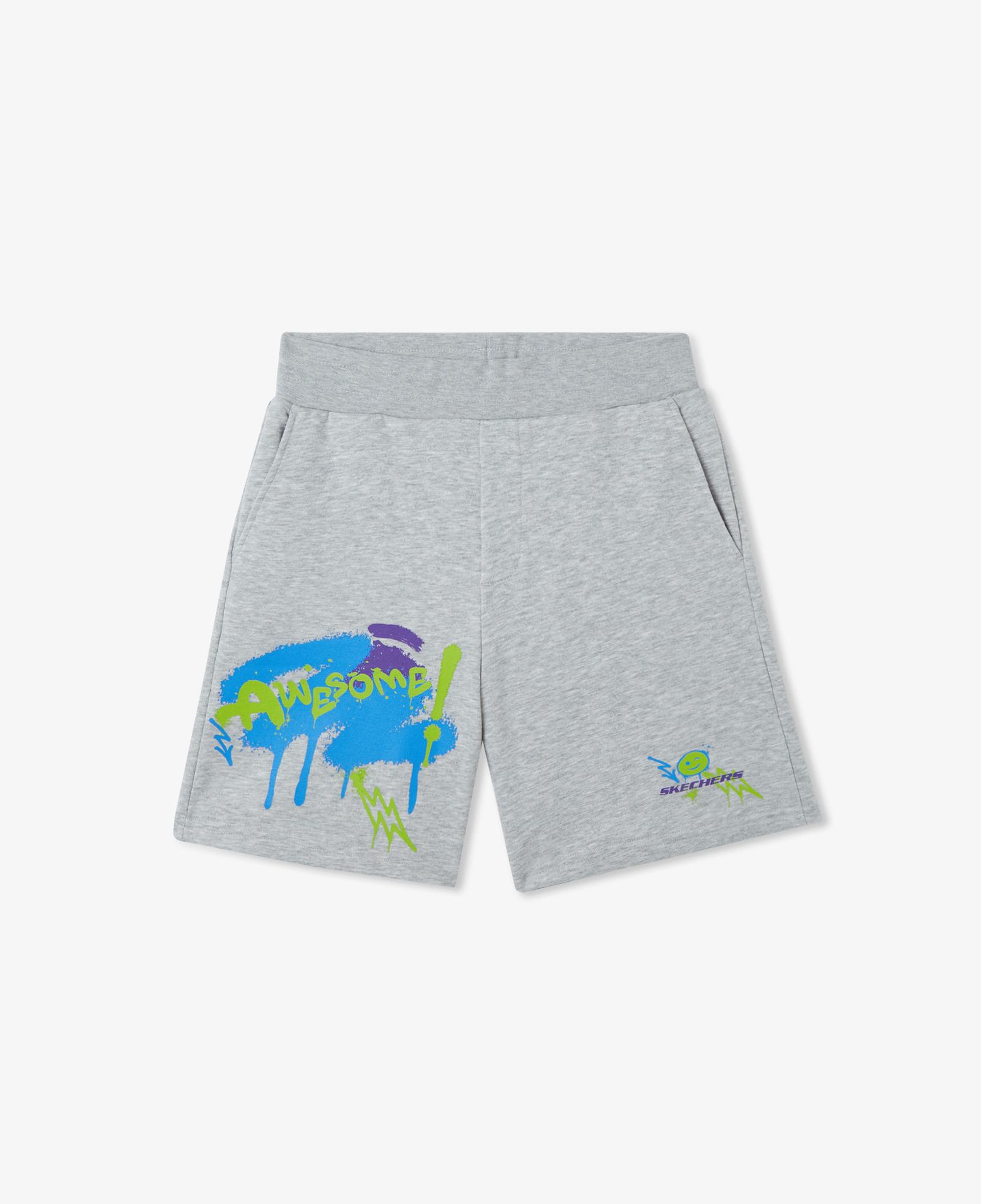 Skechers Lw Fleece Çocuk Gri Şort