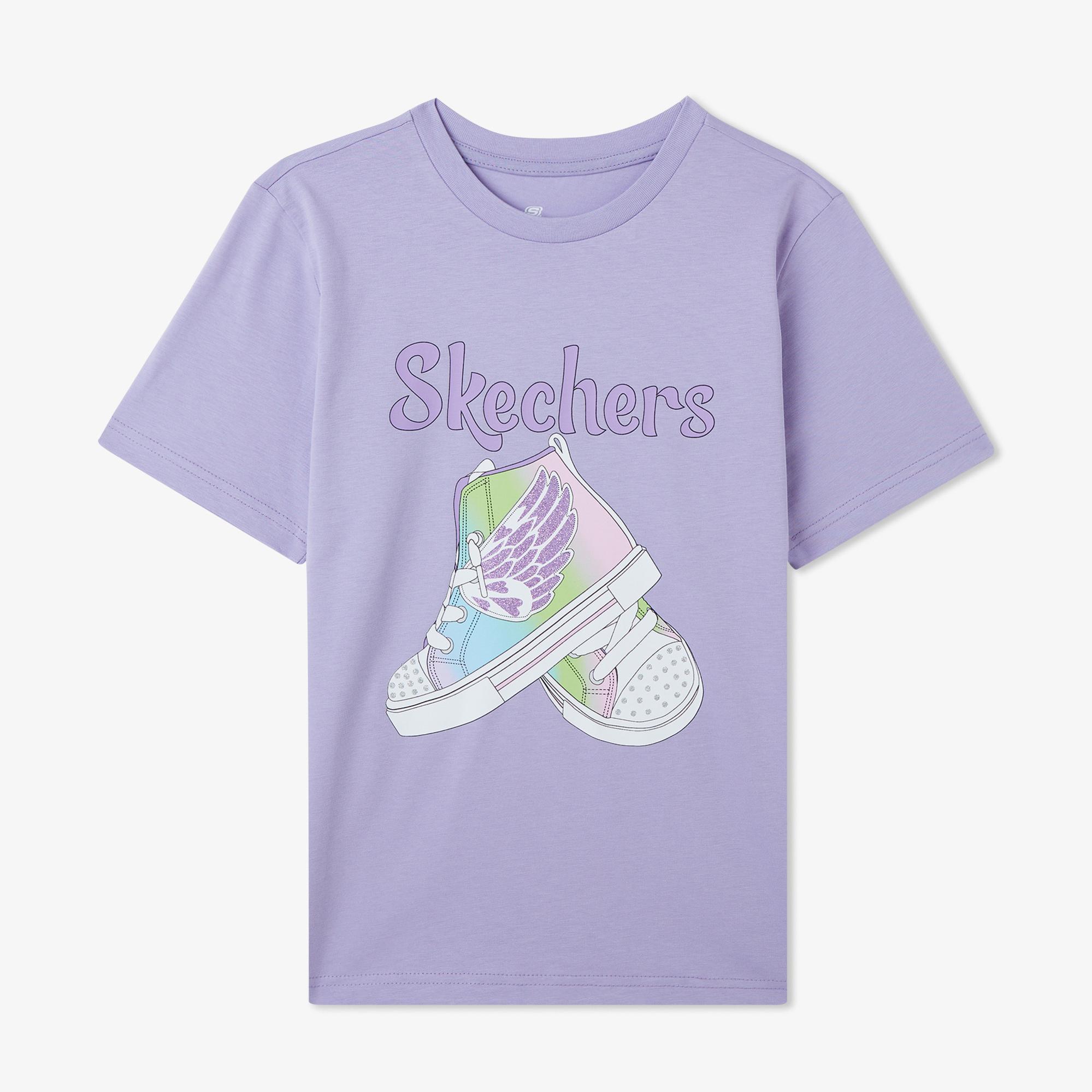 Skechers Graphic Çocuk Mor T-Shirt