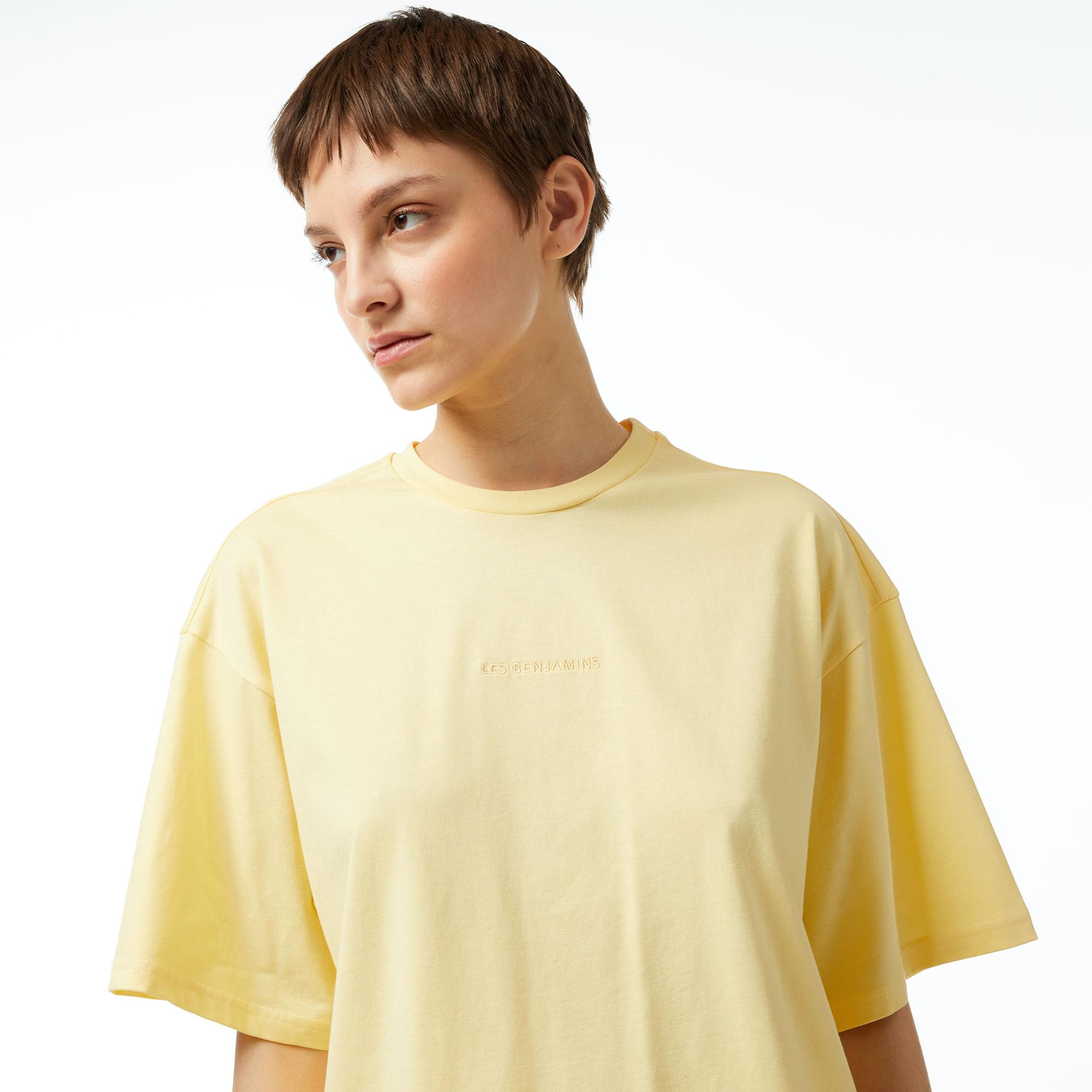 Les Benjamins 306 Kadın Sarı T-Shirt