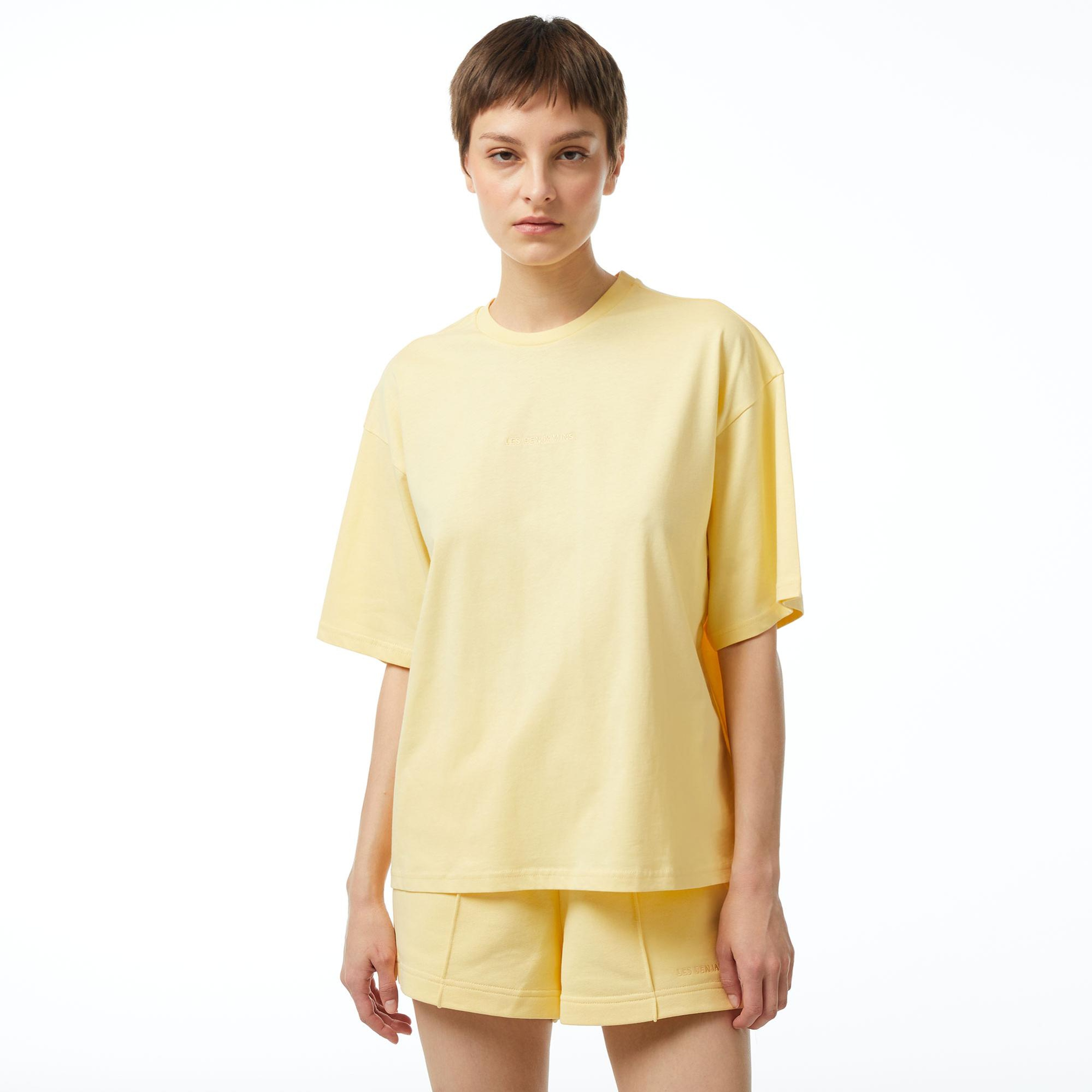Les Benjamins 306 Kadın Sarı T-Shirt