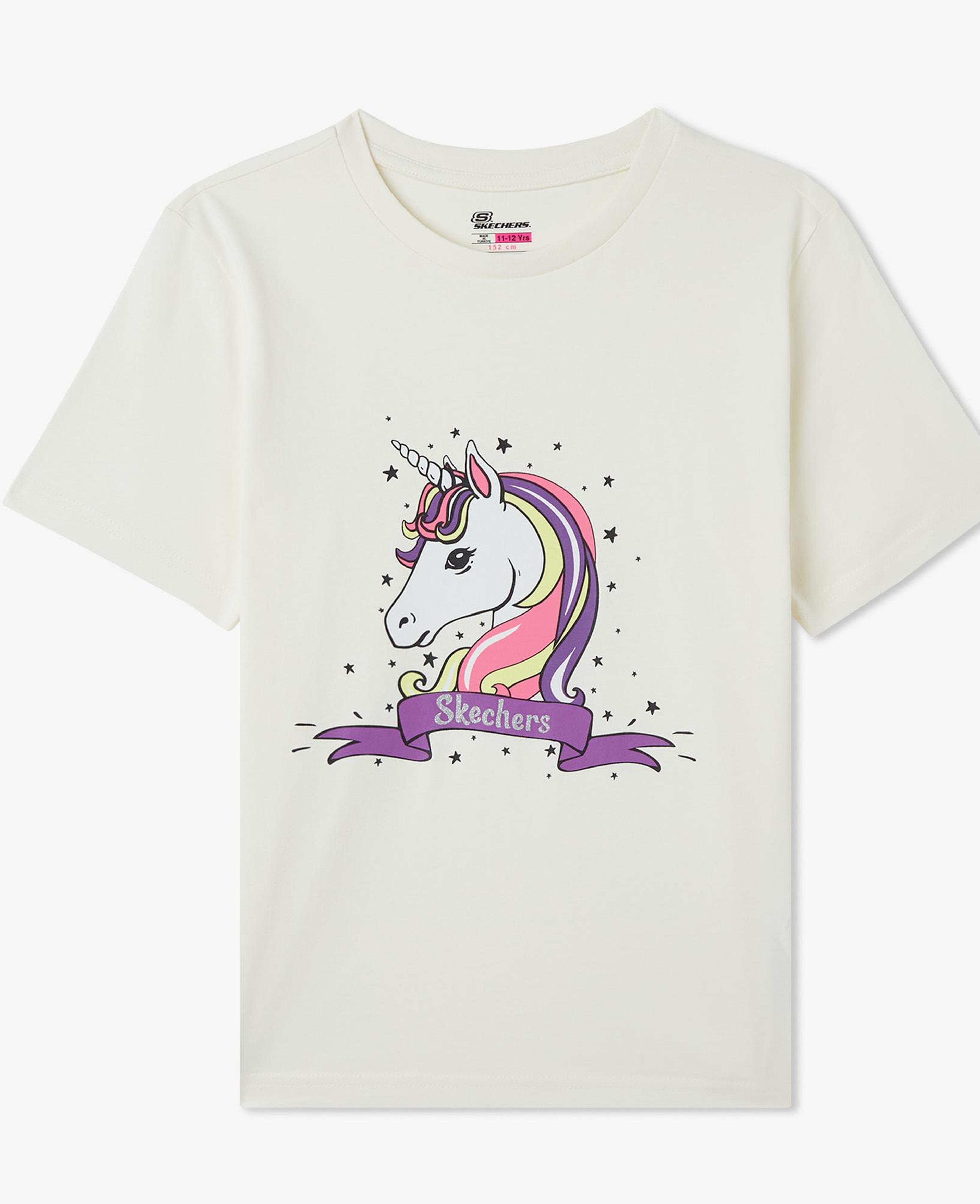 Skechers Graphic Çocuk Beyaz T-Shirt