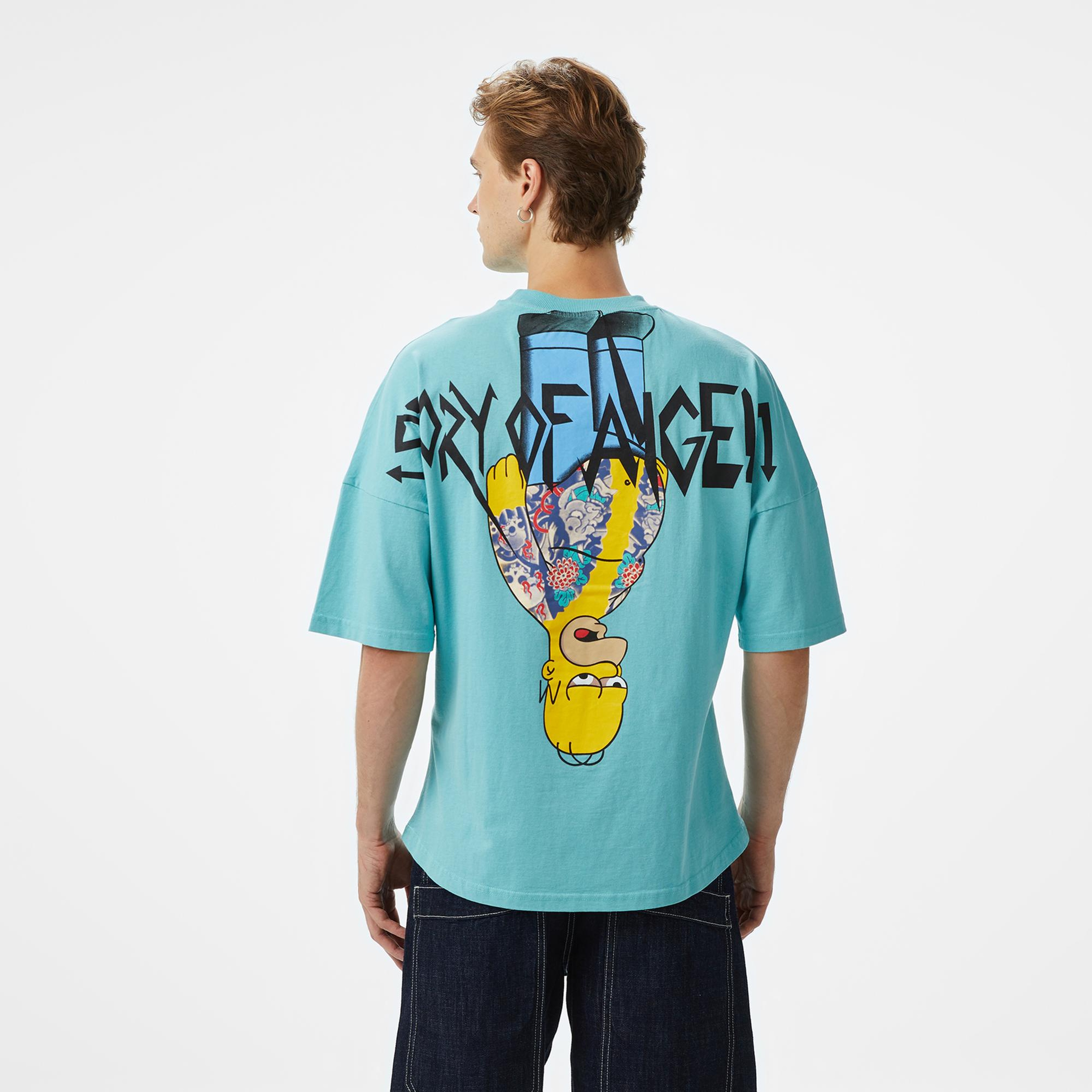 Story of Angels Ugly Yakuza Garment Washed Erkek Siyah T-Shirt