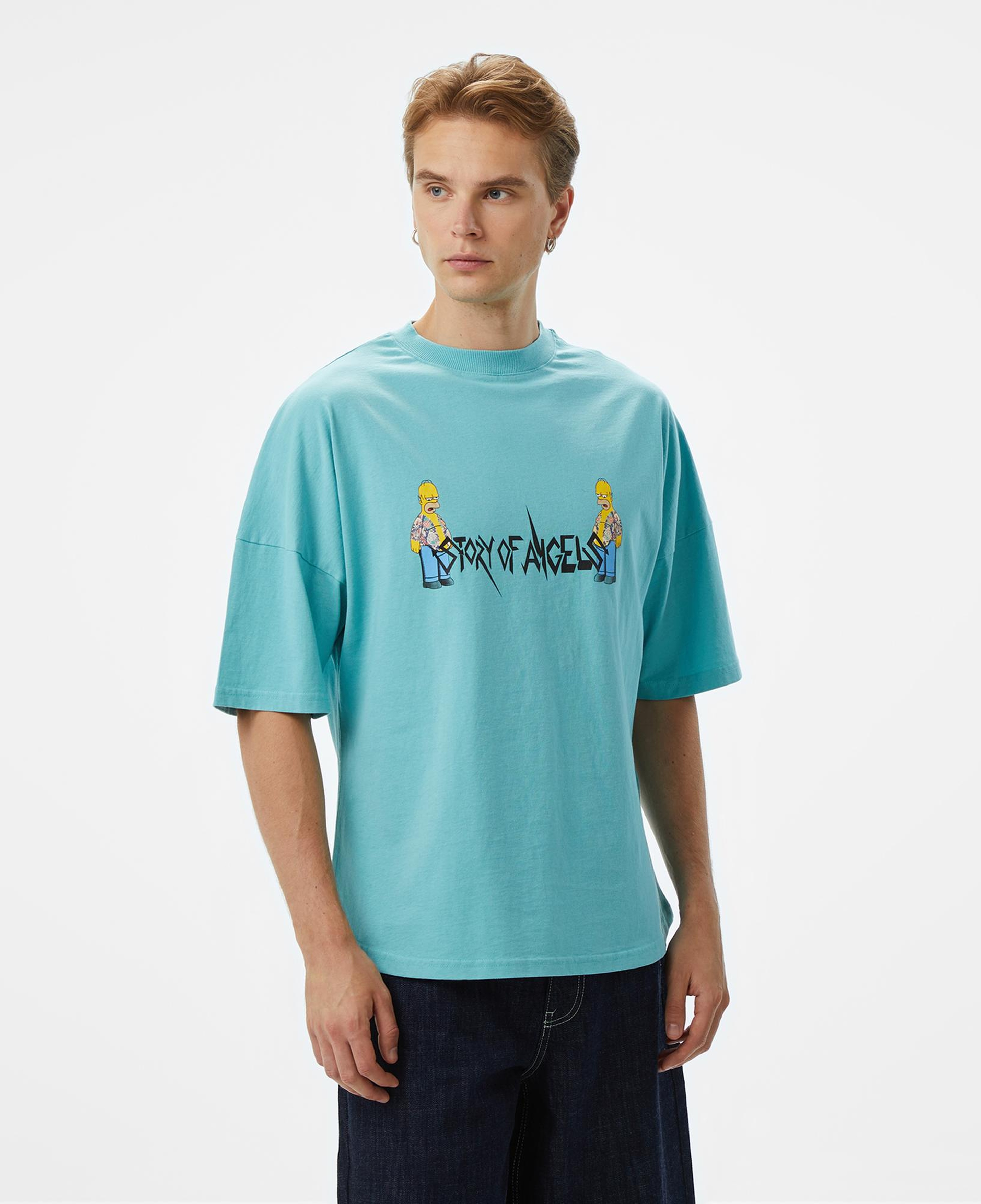 Story of Angels Ugly Yakuza Garment Washed Erkek Siyah T-Shirt