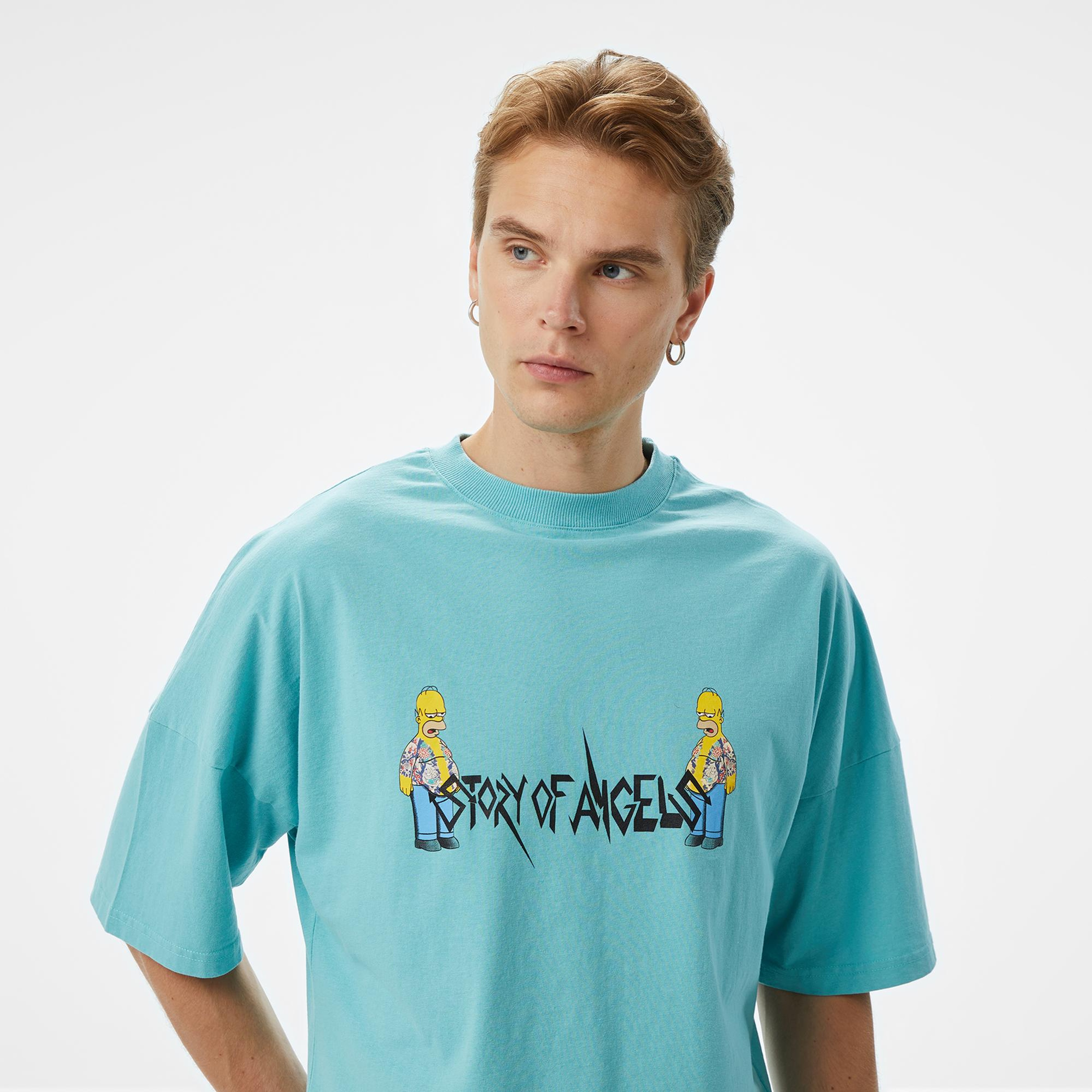 Story of Angels Ugly Yakuza Garment Washed Erkek Siyah T-Shirt