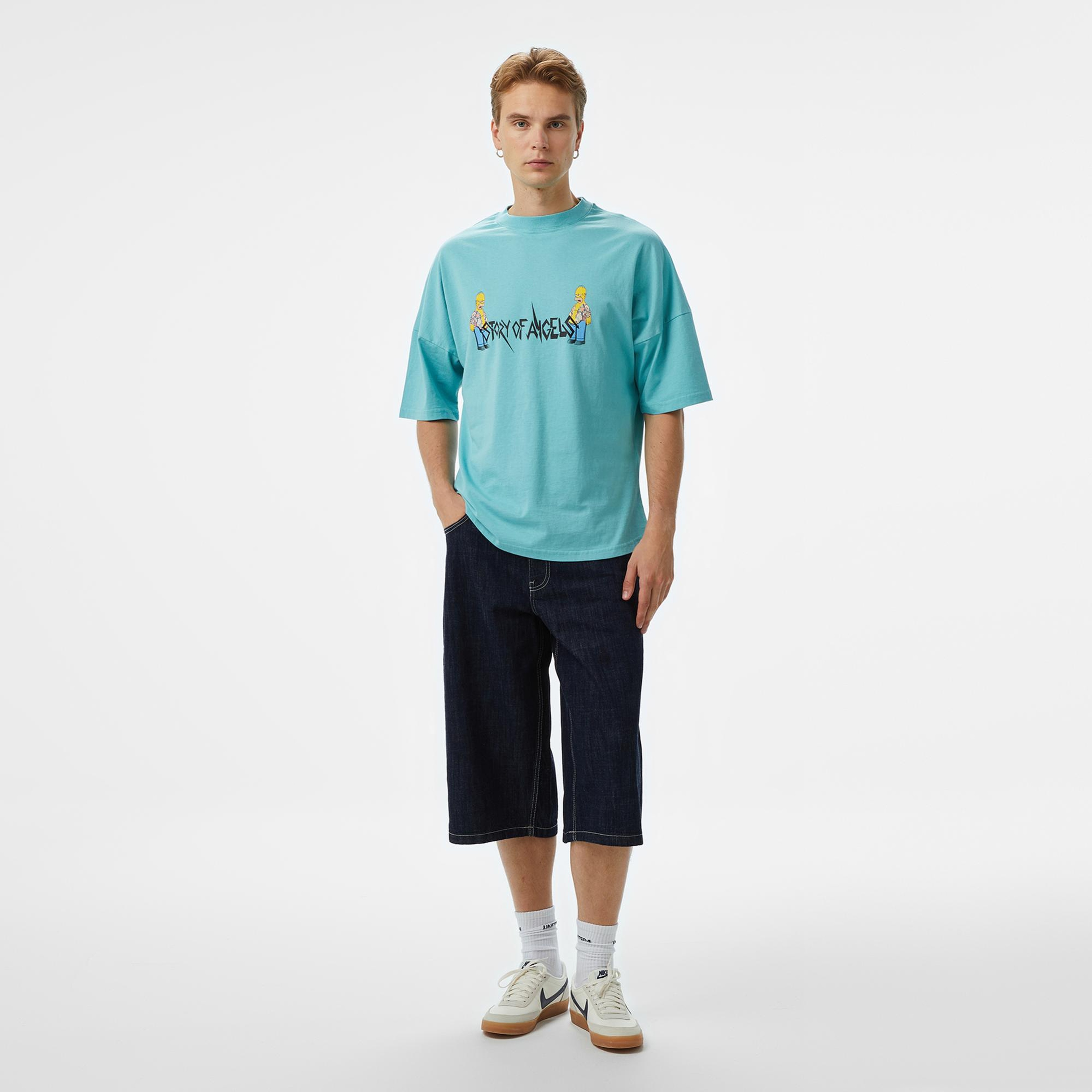 Story of Angels Ugly Yakuza Garment Washed Erkek Siyah T-Shirt