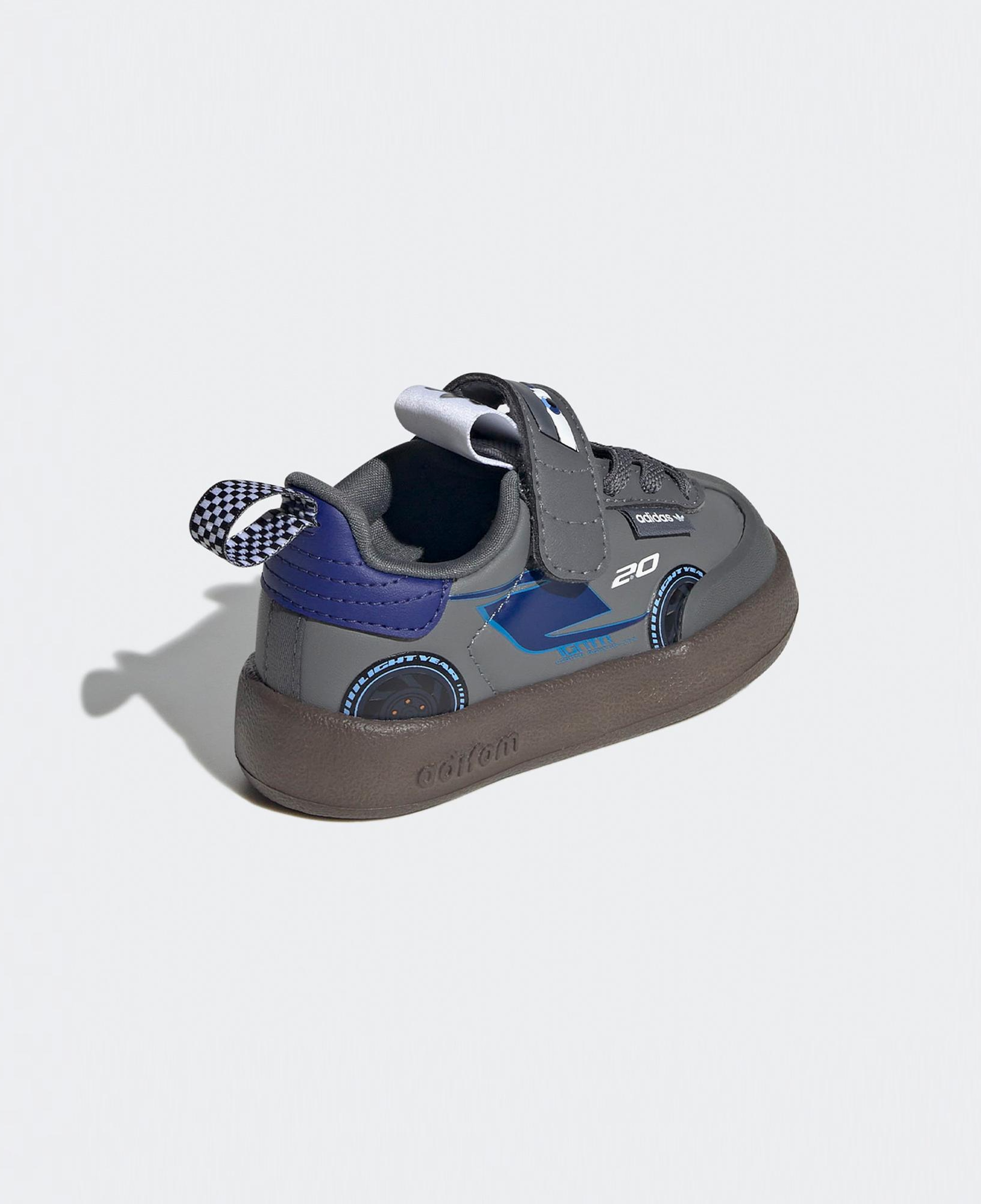 adidas Pixar Cars Adifom Samba 360 Bebek Koyu Gri Ayakkabı