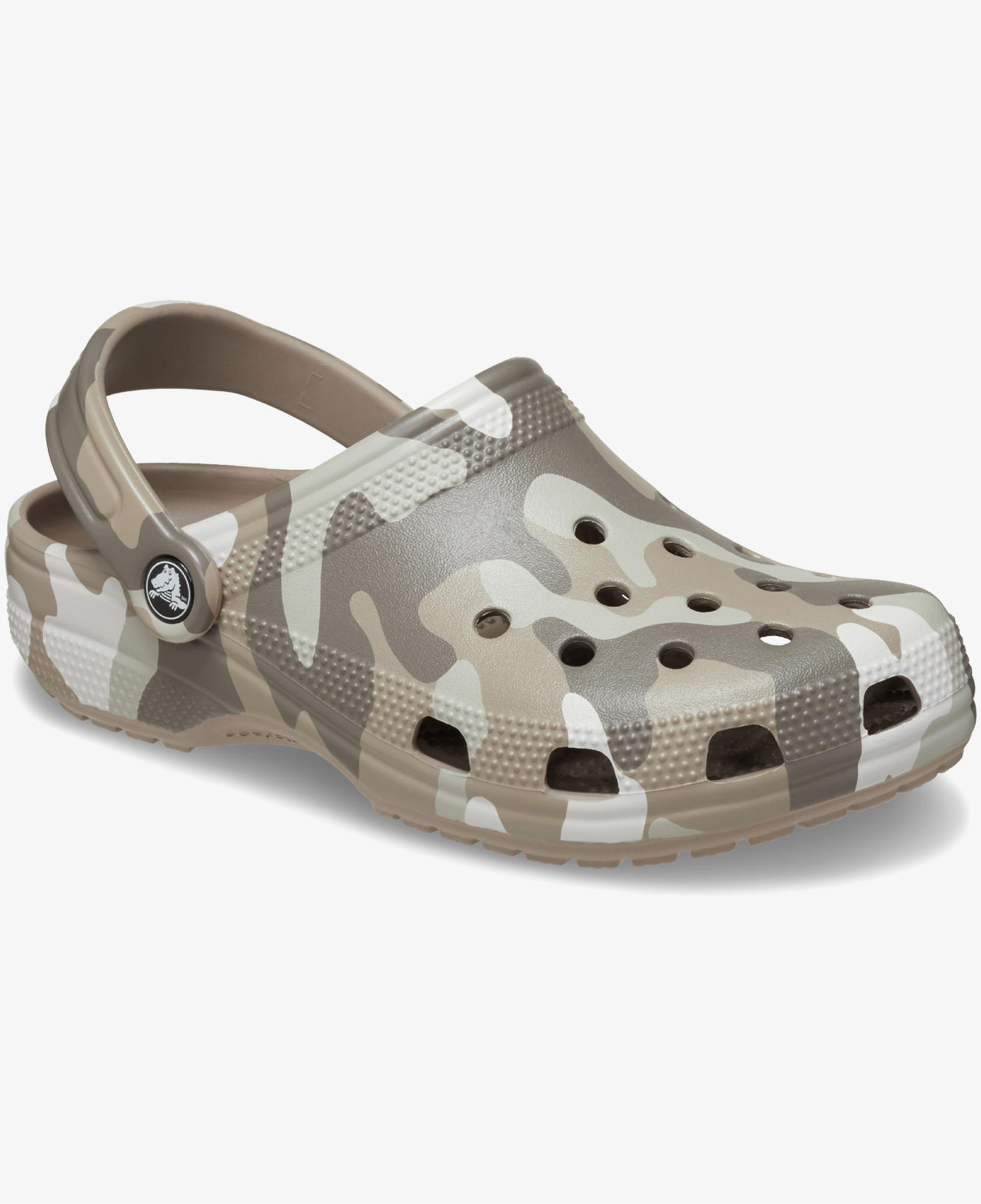 Crocs Classic Printed Camo Erkek Krem Terlik