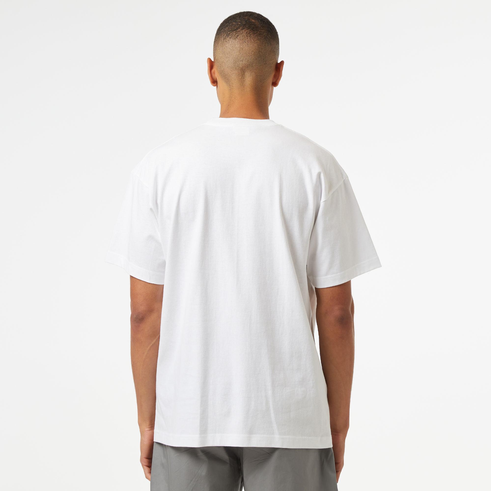 HUF Upside Downtown S/S Erkek Beyaz T-Shirt