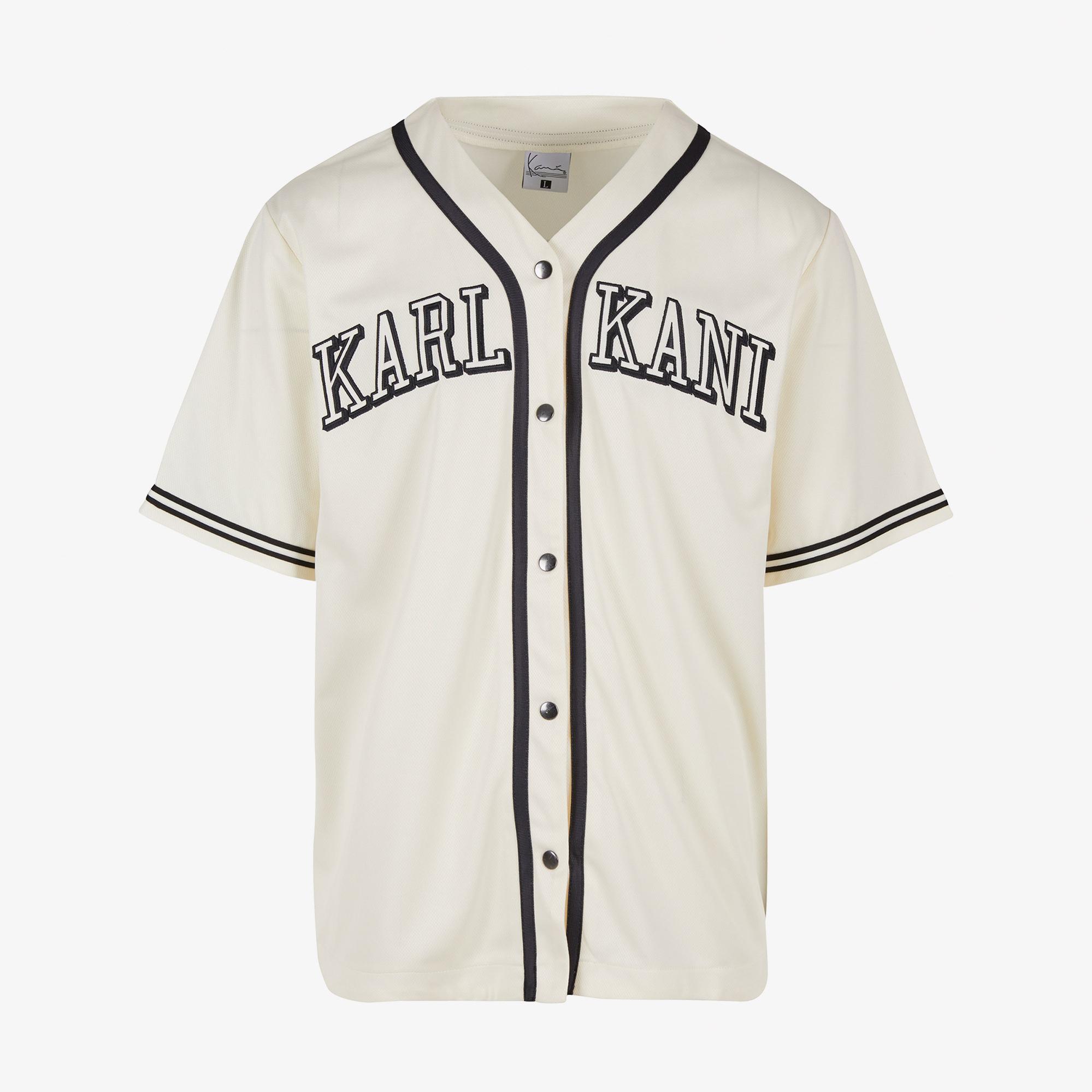 Karl Kani Baseball Erkek Beyaz/Siyah Gömlek