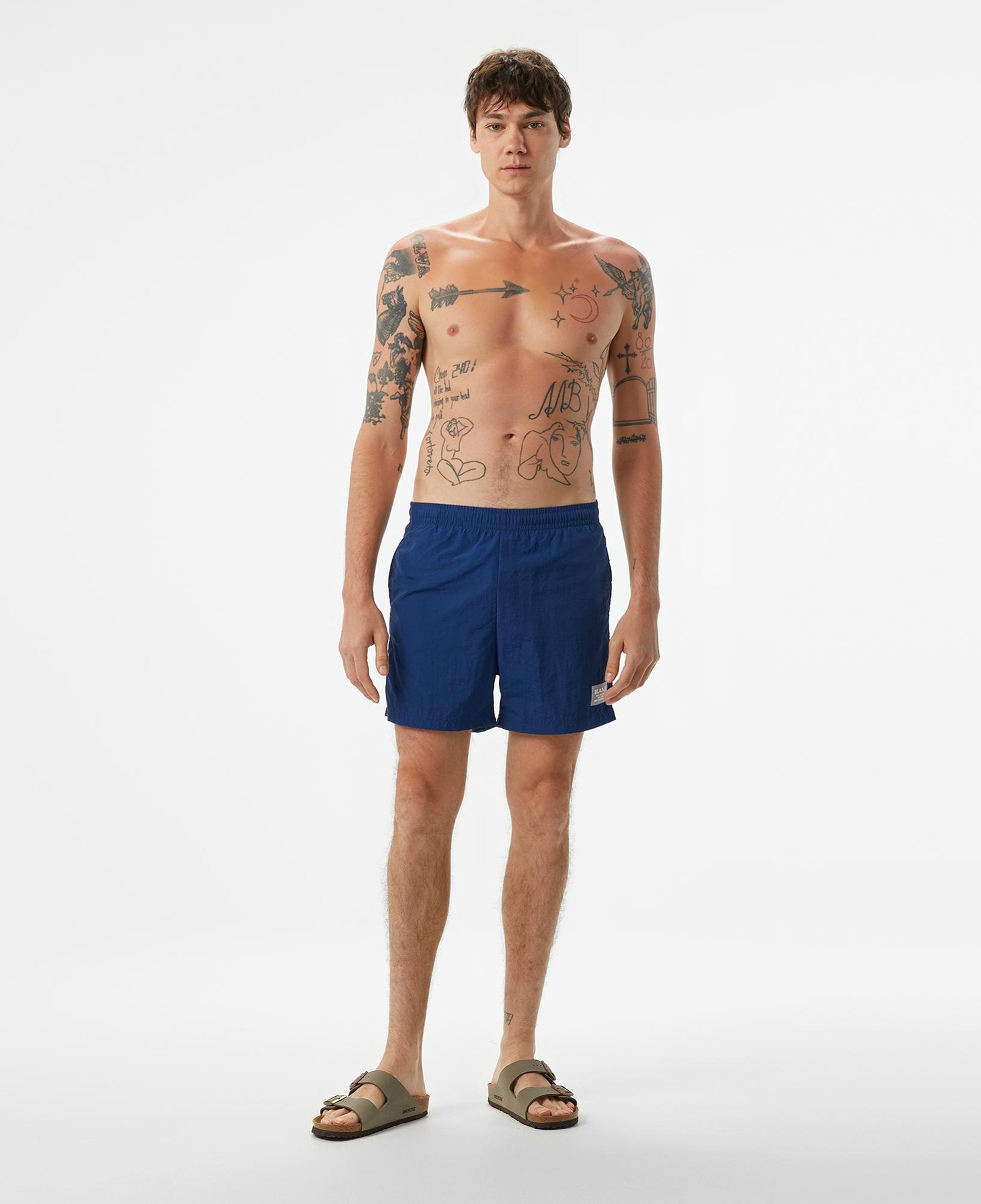 Karl Kani Signature Swim Erkek Mavi Mayo