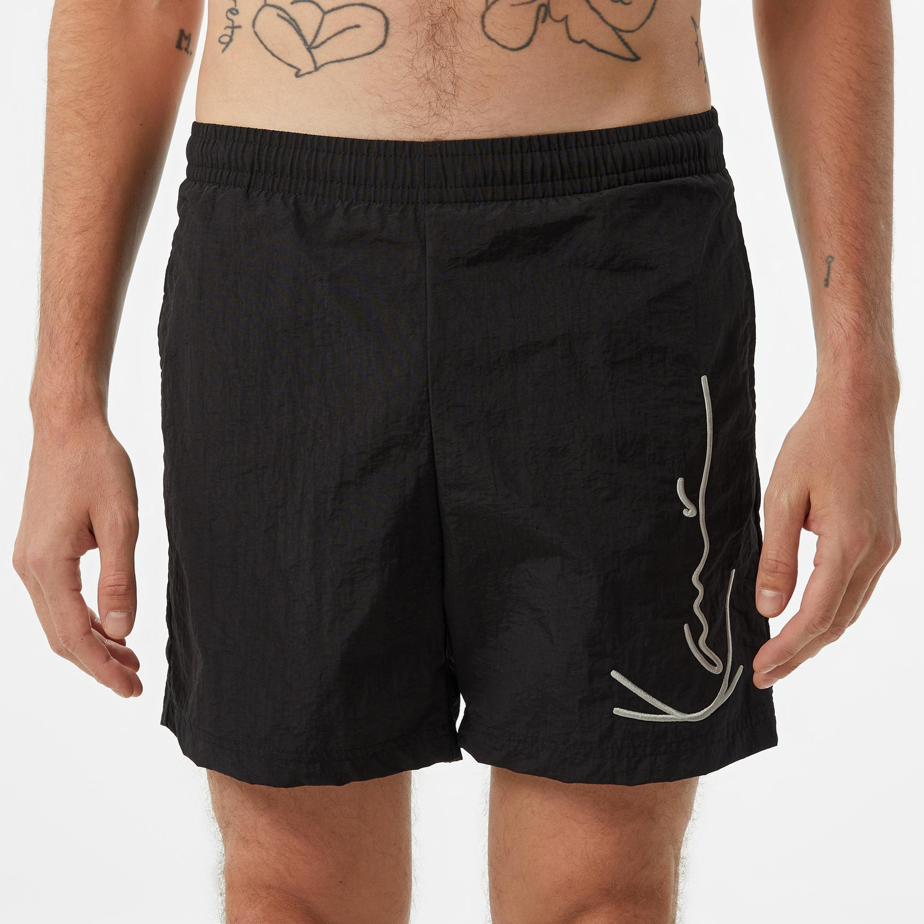 Karl Kani Monogram Erkek Siyah Mayo