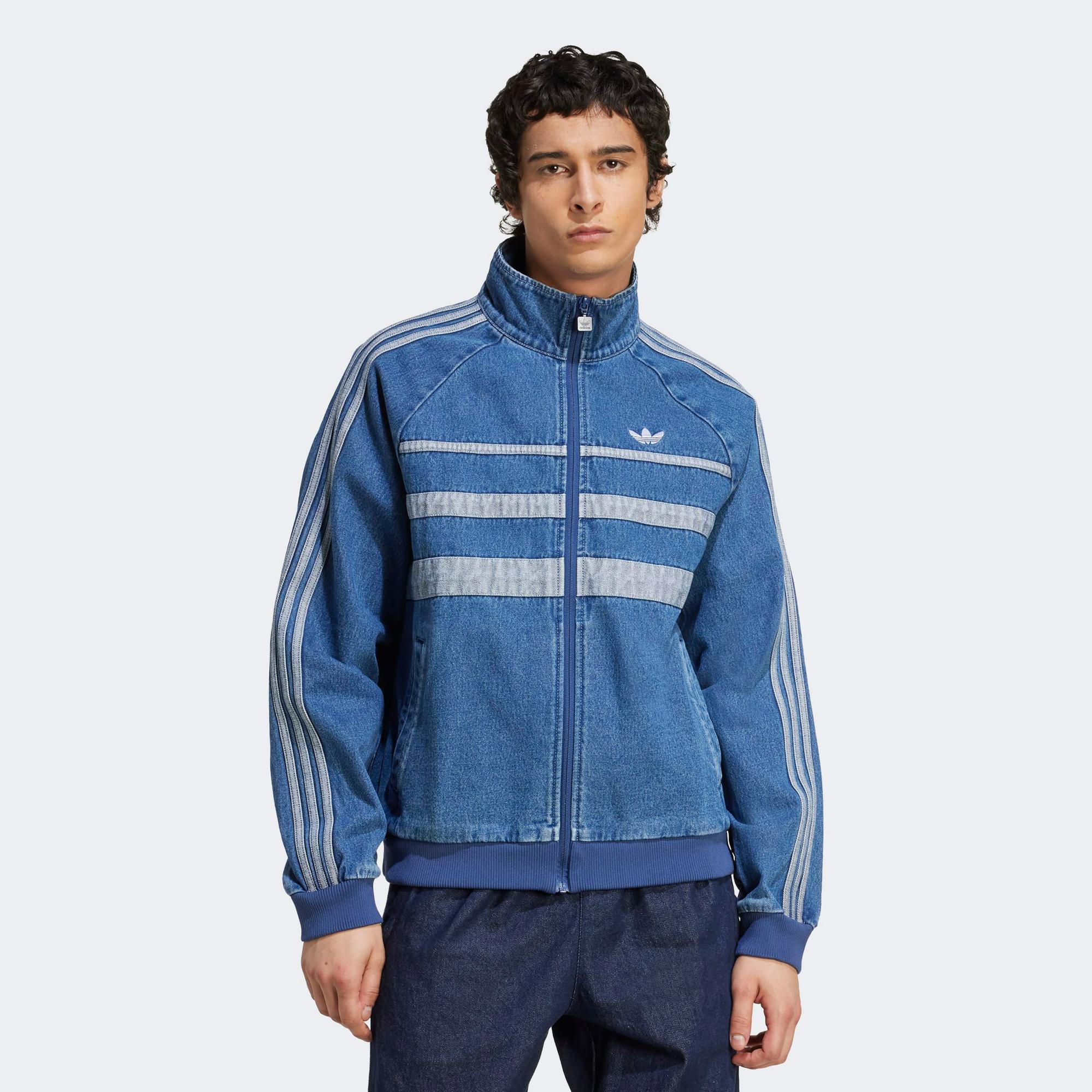 adidas First Denim Erkek Mavi Ceket