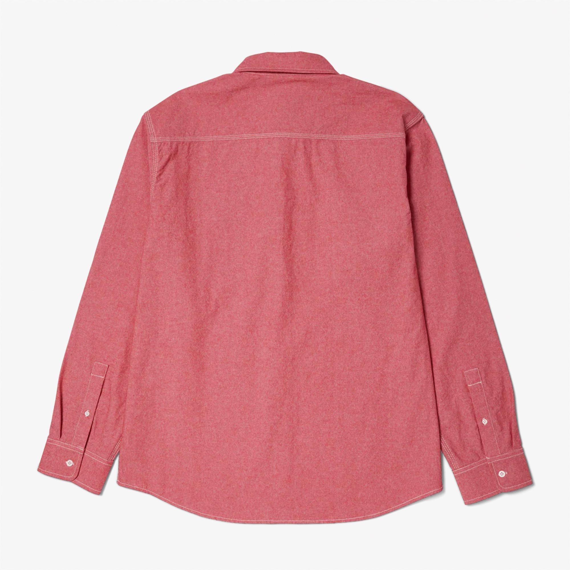 Huf Total Eclipse Chambray Erkek Kırmızı Gömlek