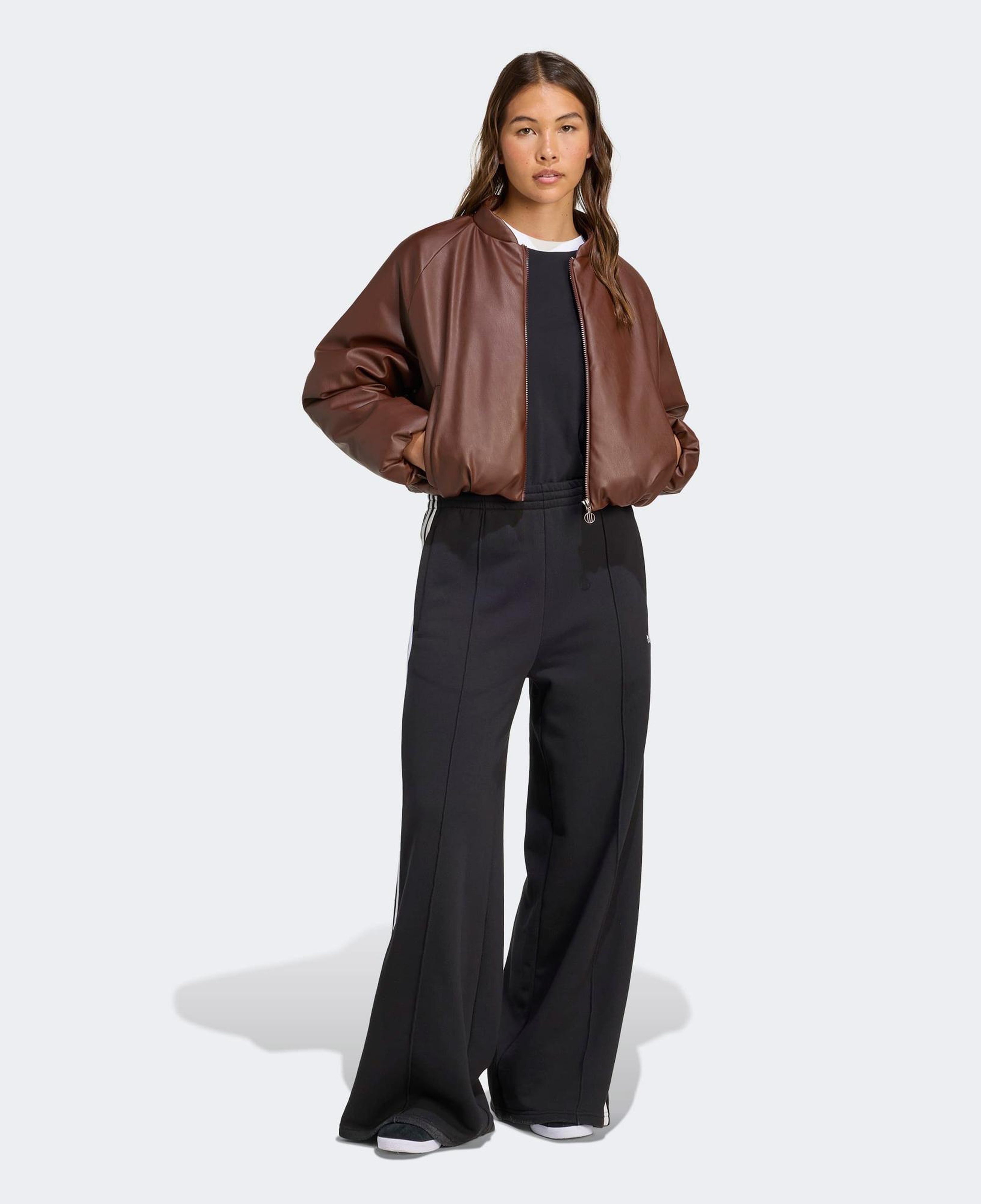 adidas Pleather Bomber Kadın Kahverengi Ceket