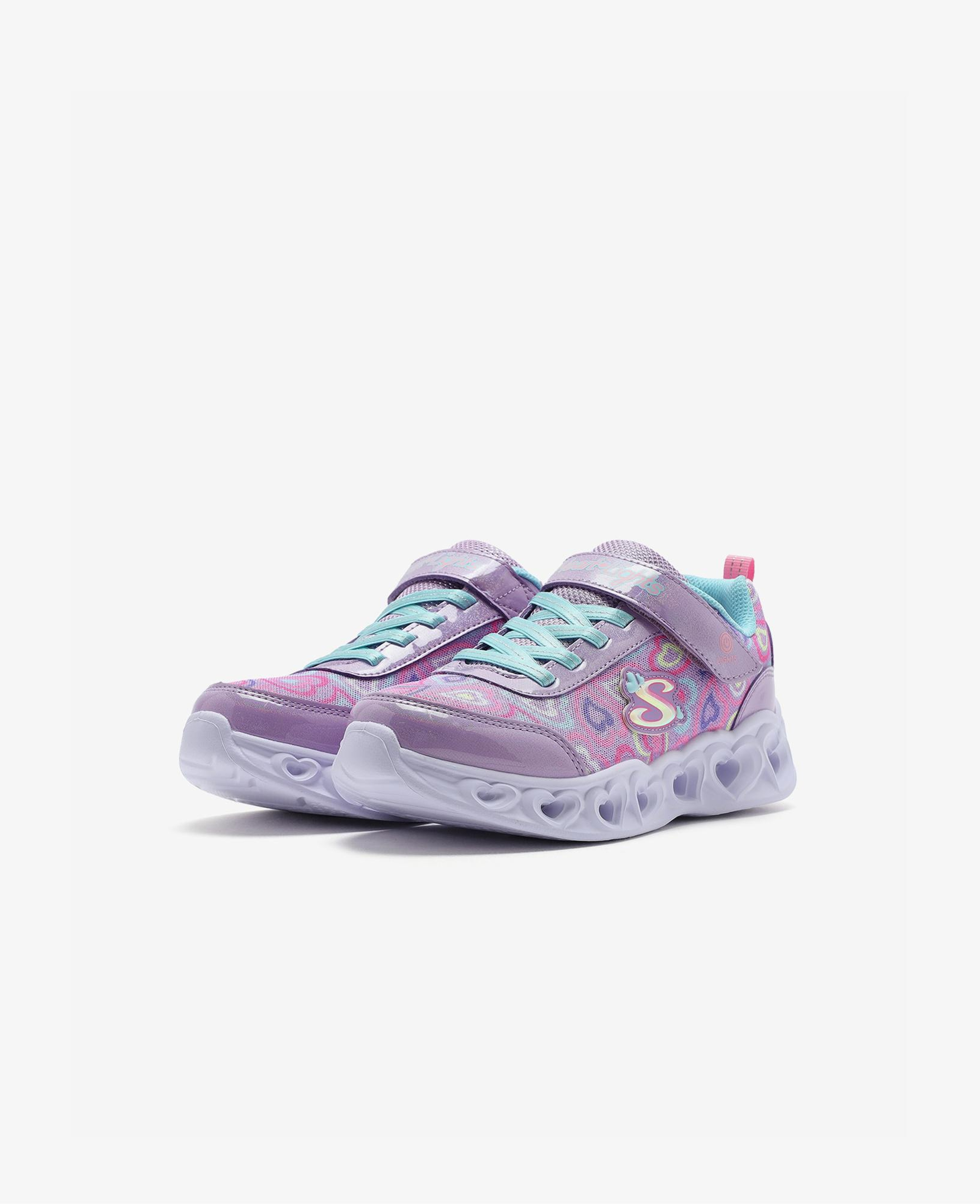 Skechers Heart Lights Boogie Love Çocuk Mor Işıklı Spor Ayakkabı