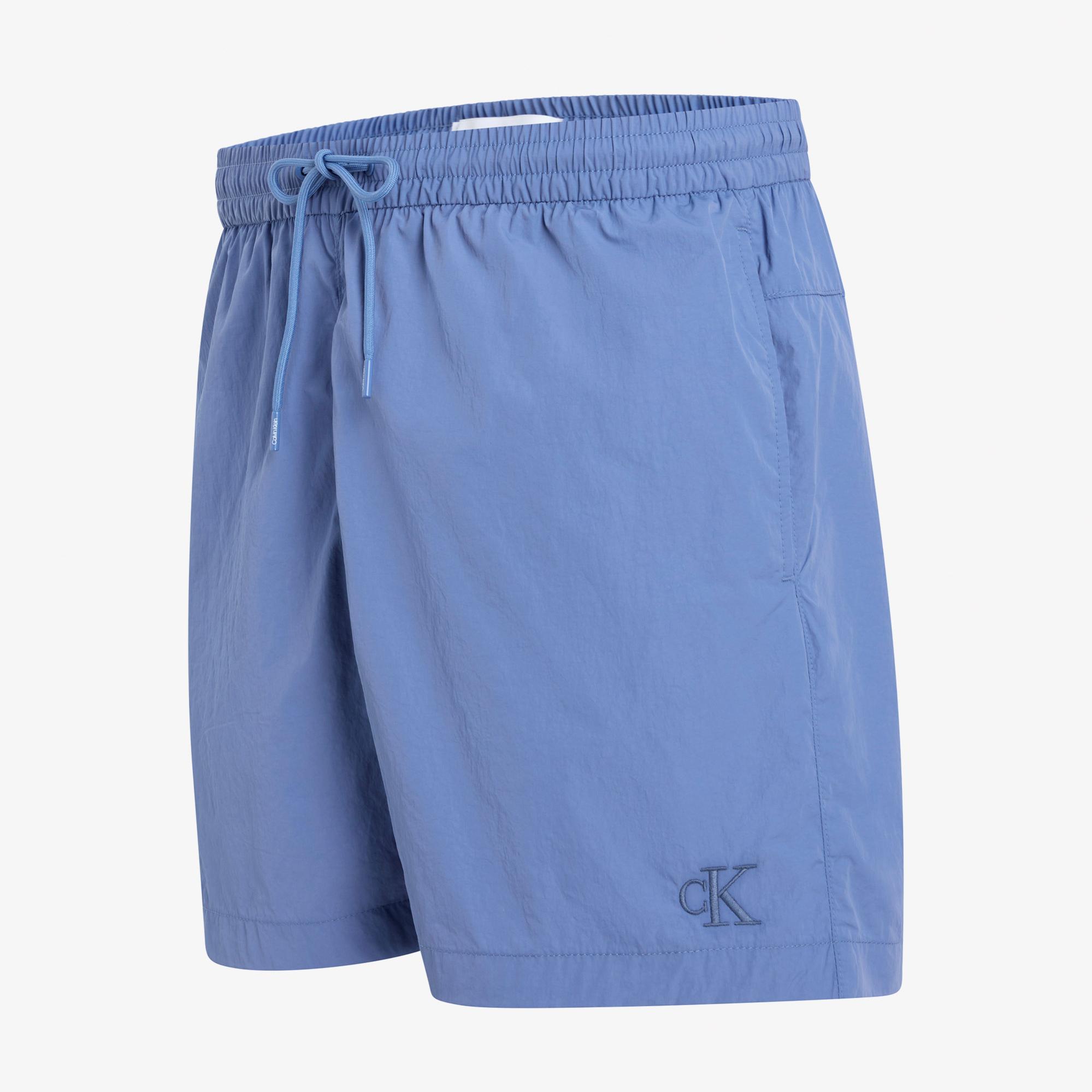 Calvin Klein Quick Drying Erkek Mavi Mayo