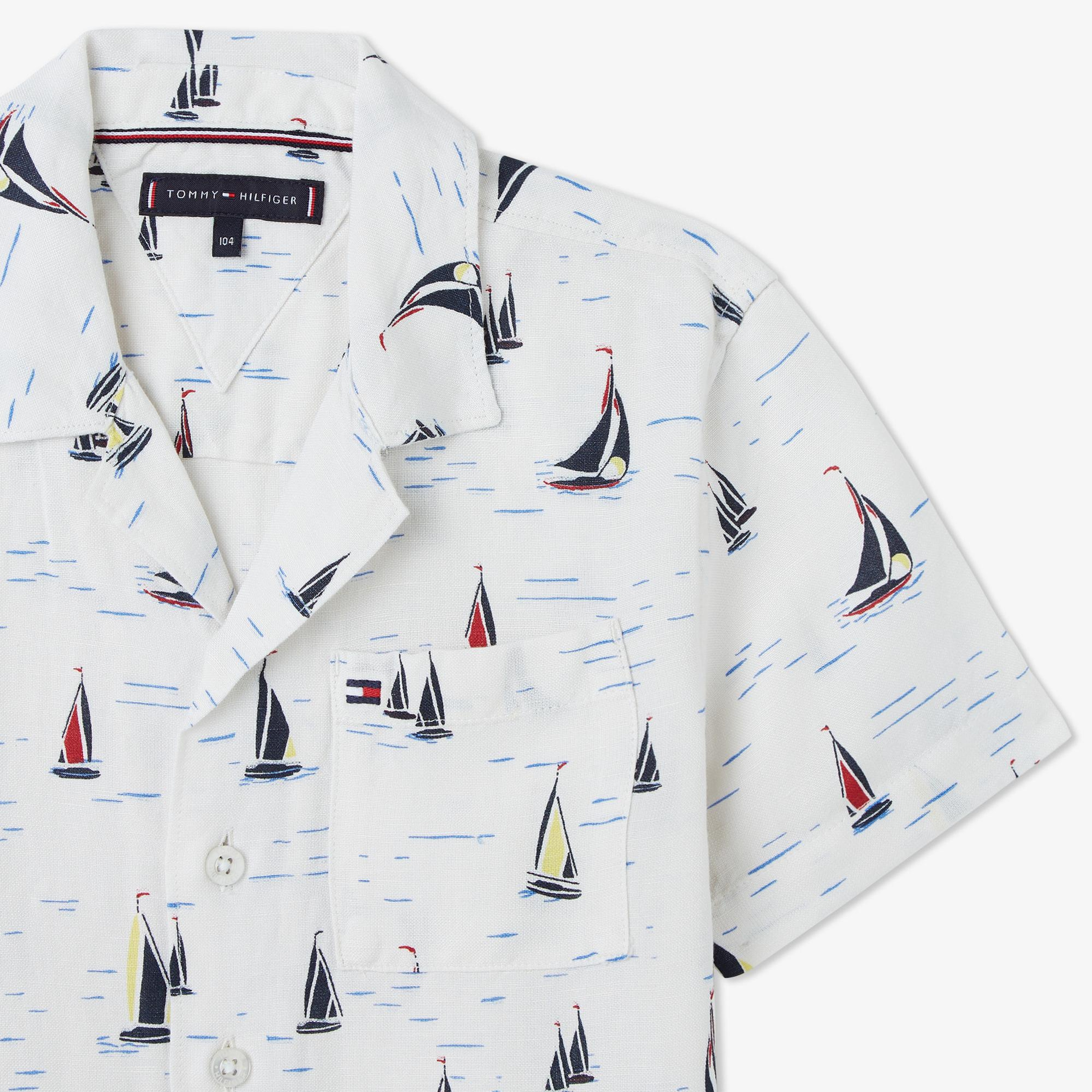 Tommy Hilfiger Çocuk Beyaz Gömlek