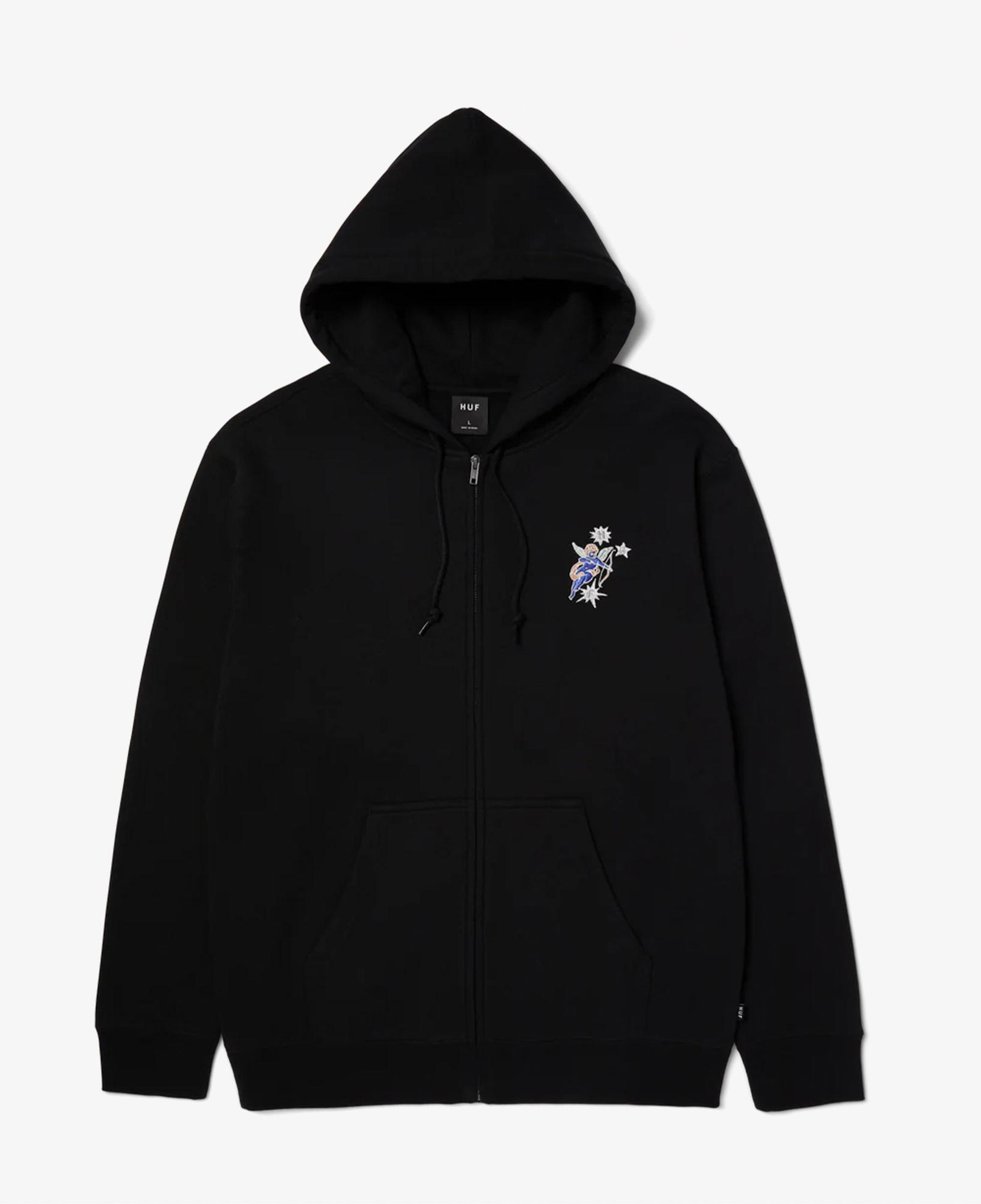 Huf Cupid F/Z Erkek Siyah Hoodie
