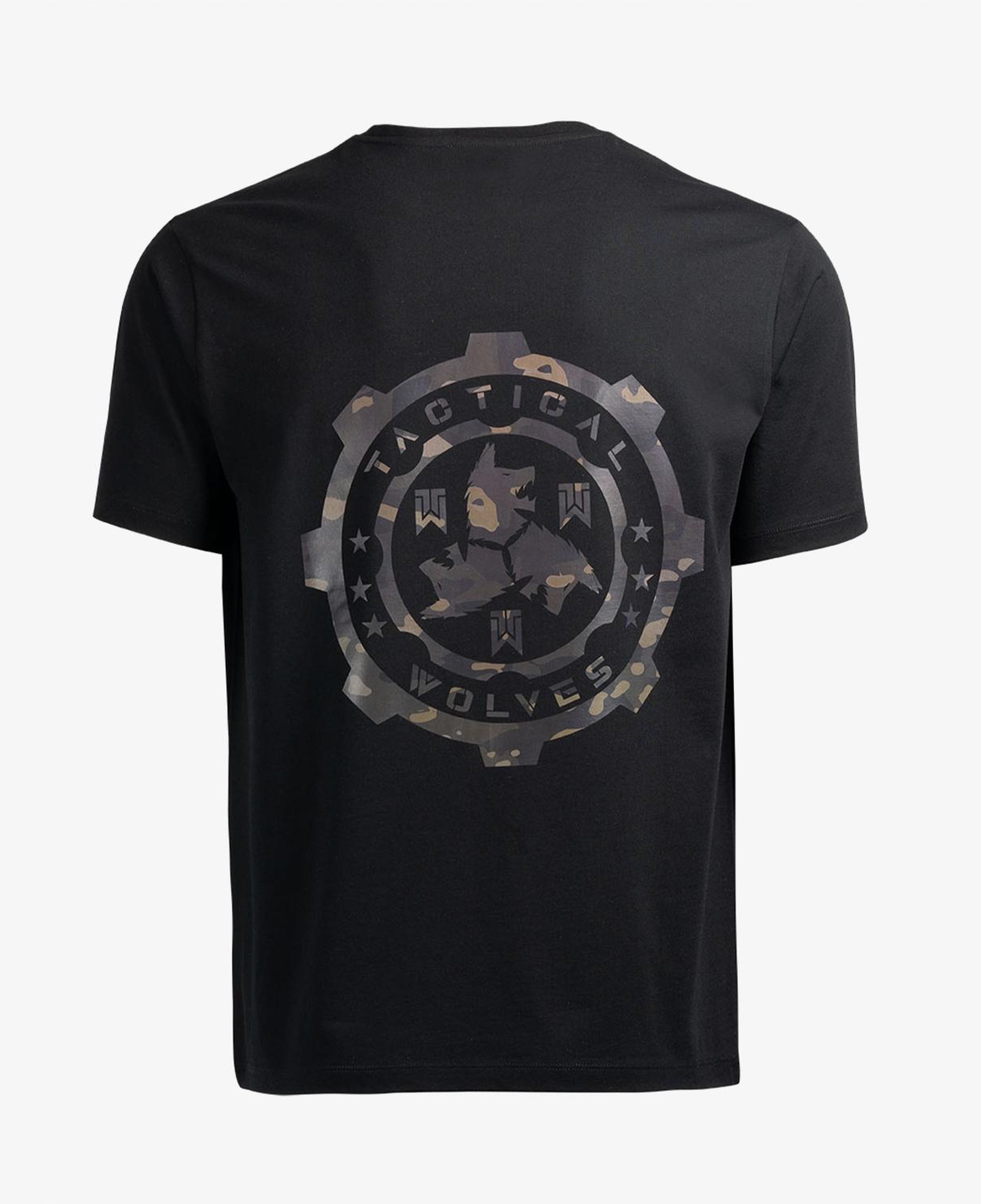 Tactical Wolves Classic Erkek Siyah T-Shirt