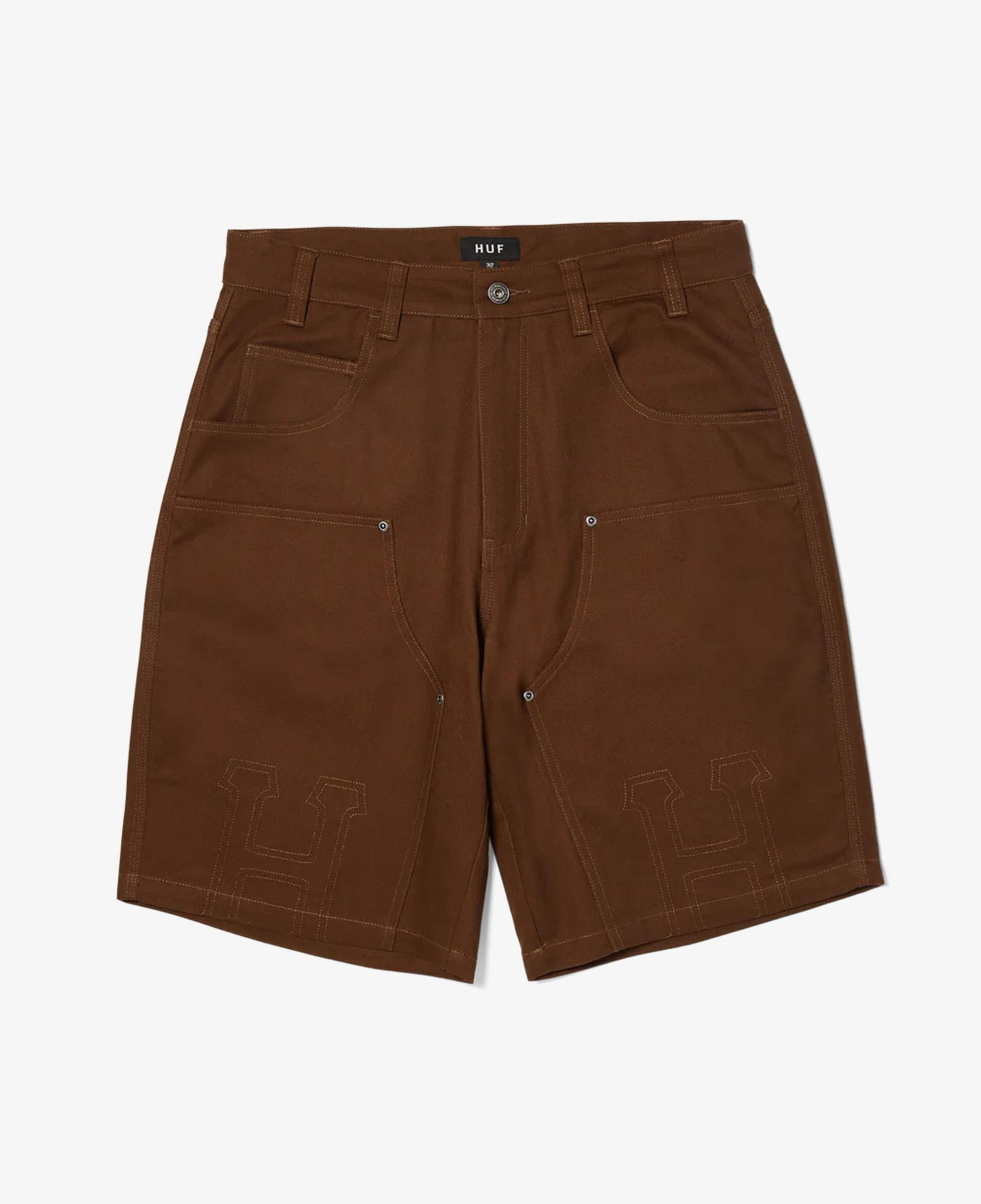 HUF?Classic?Double?Knee?Work Erkek Kahverengi Şort