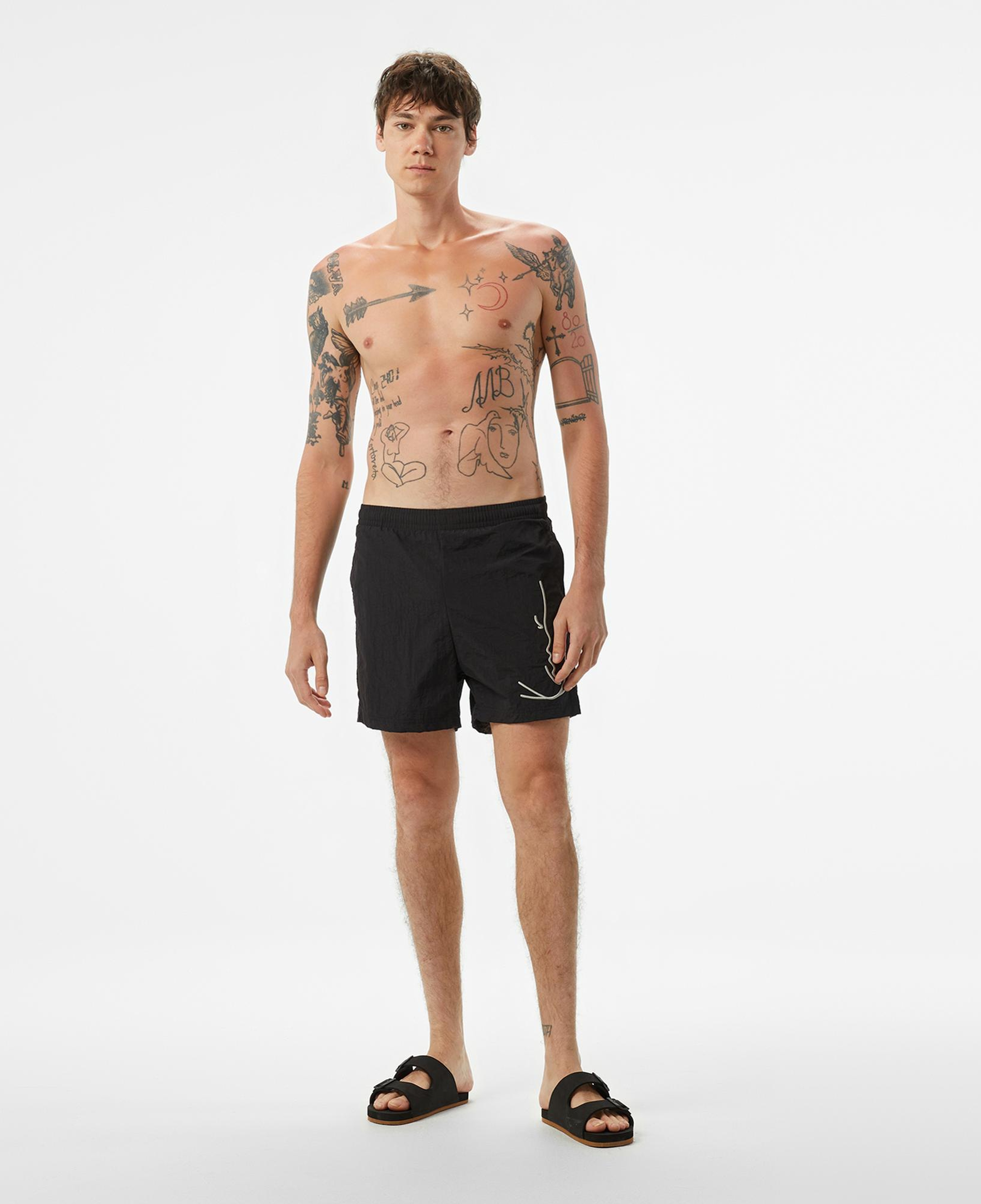 Karl Kani Monogram Erkek Siyah Mayo