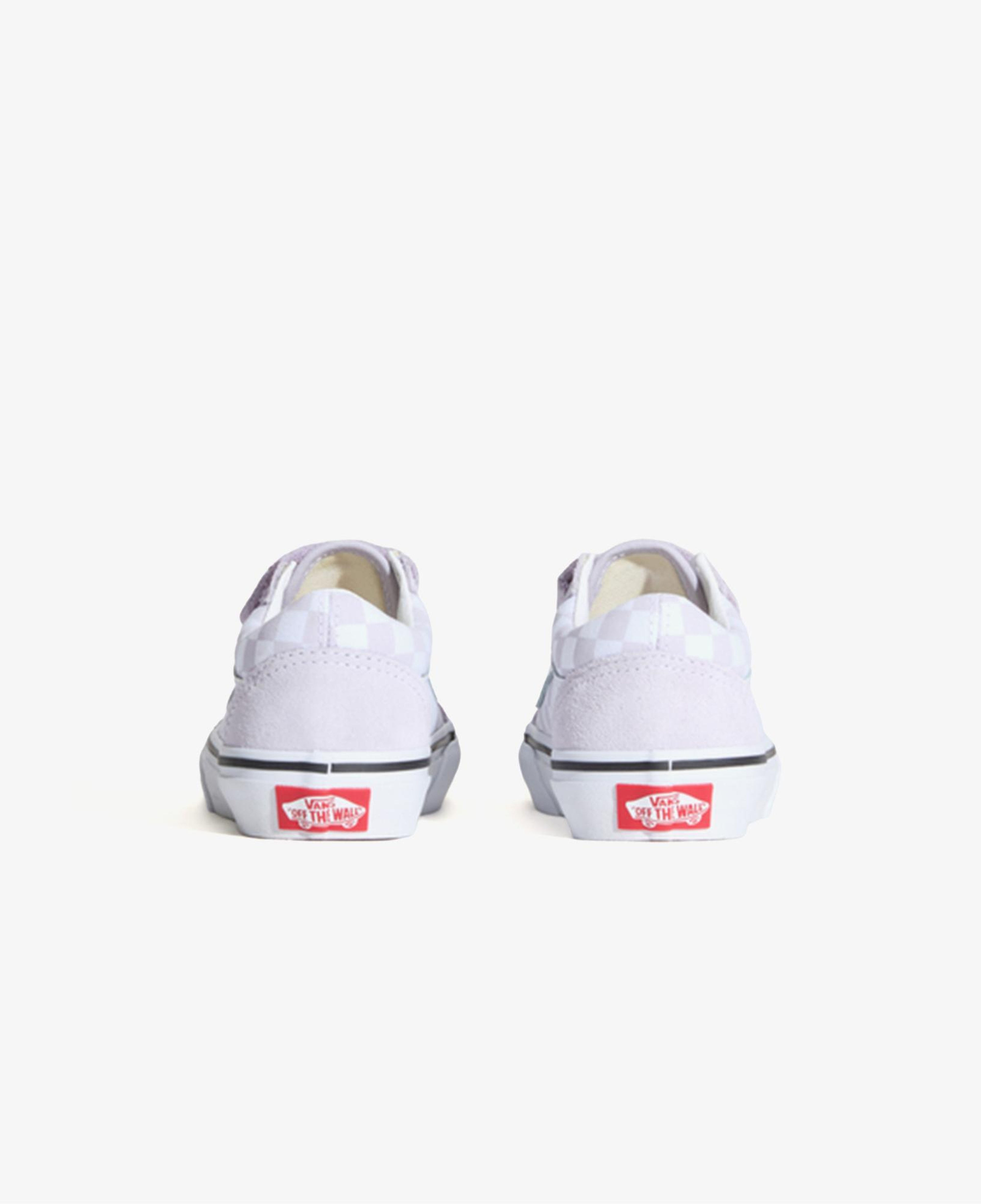 Vans Old Skool V Checkered Çocuk Mor Sneaker
