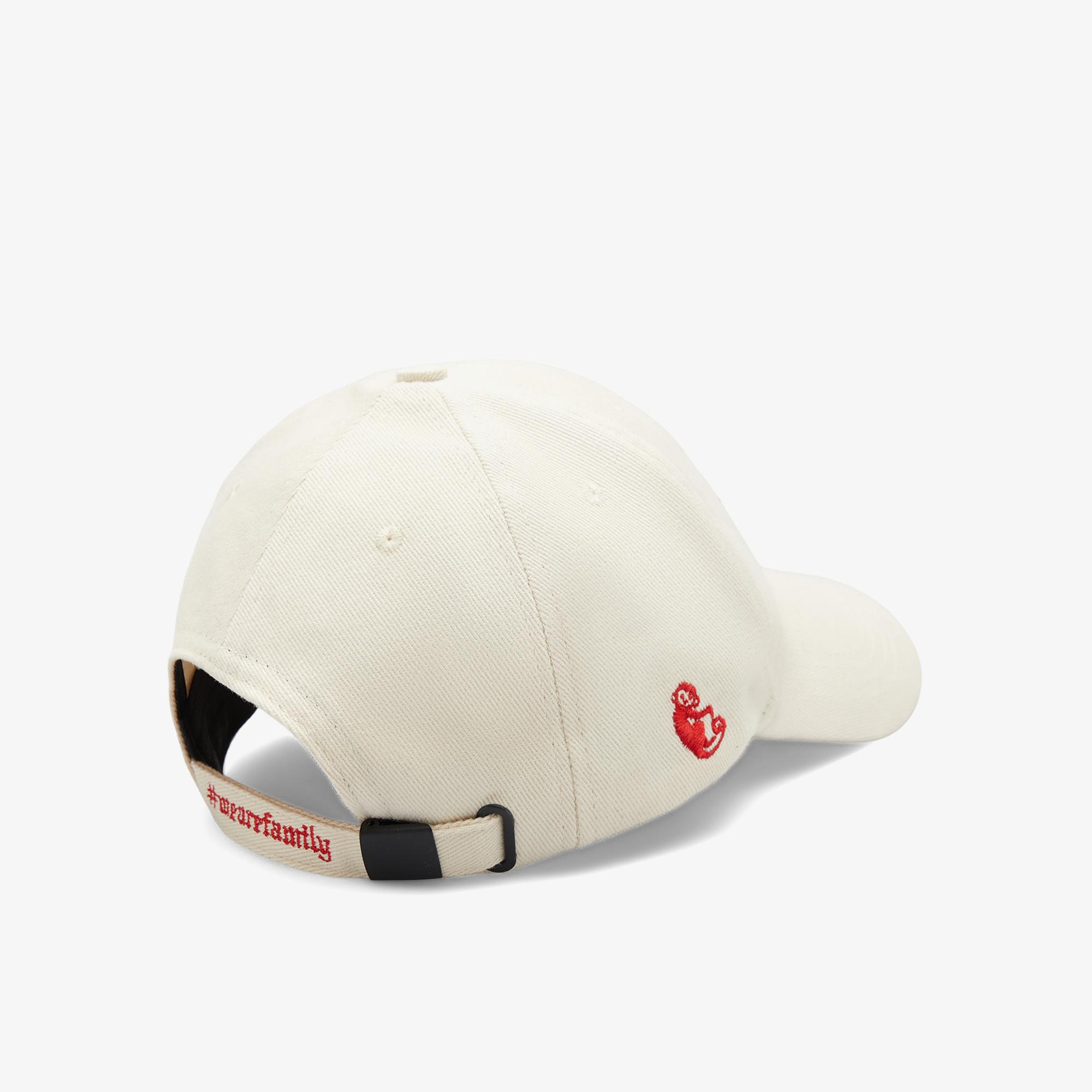 UNITED4 x Monkey Project 7 Rules Unisex Beyaz Şapka