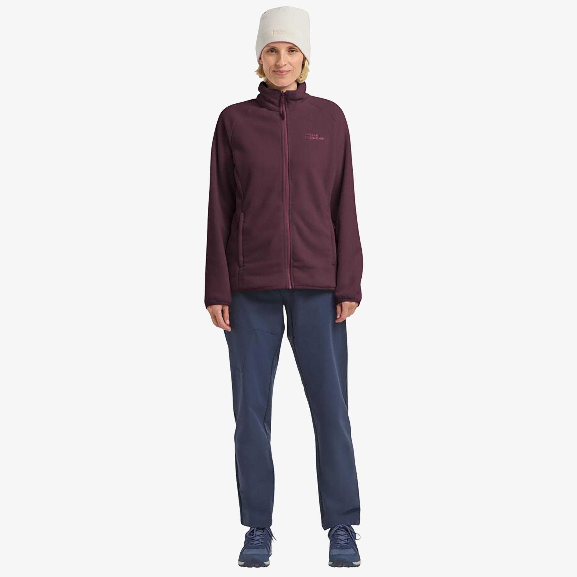 Jack Wolfskin Moonrise Full Zipped Kadın Mor Ceket
