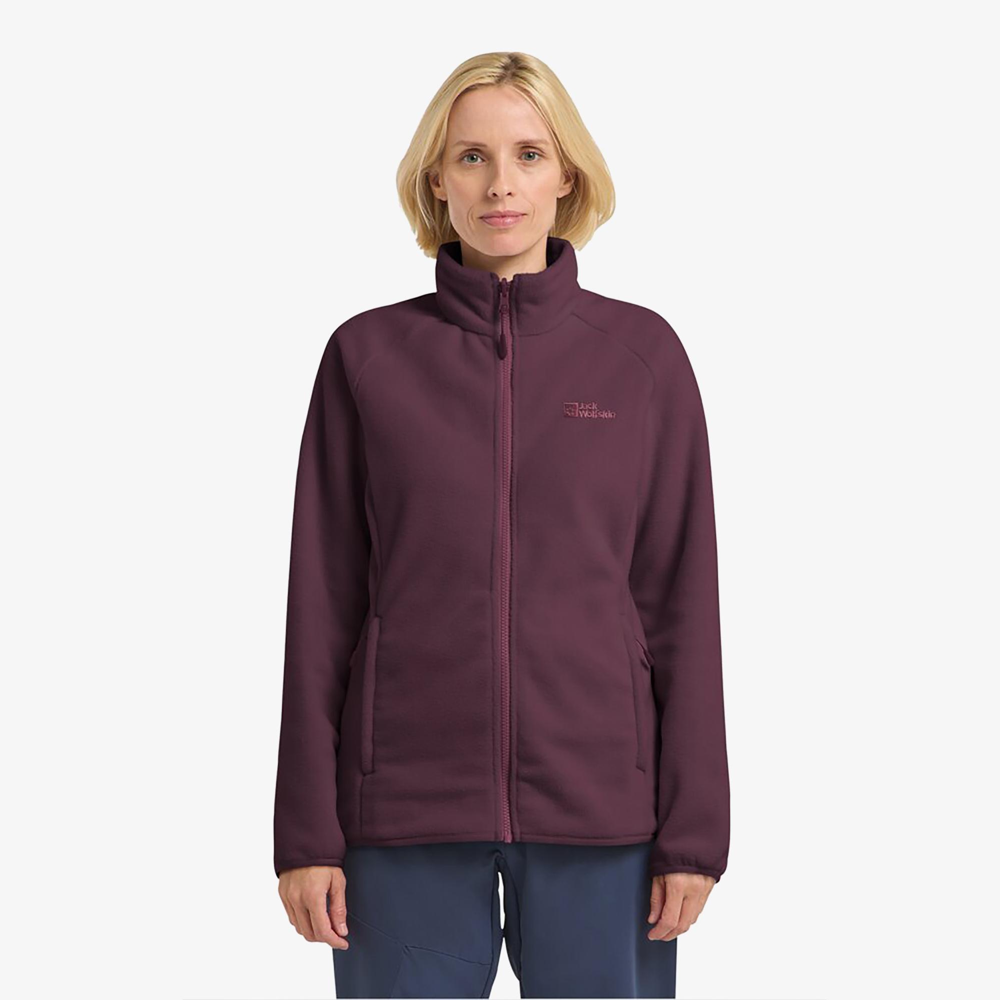 Jack Wolfskin Moonrise Full Zipped Kadın Mor Ceket