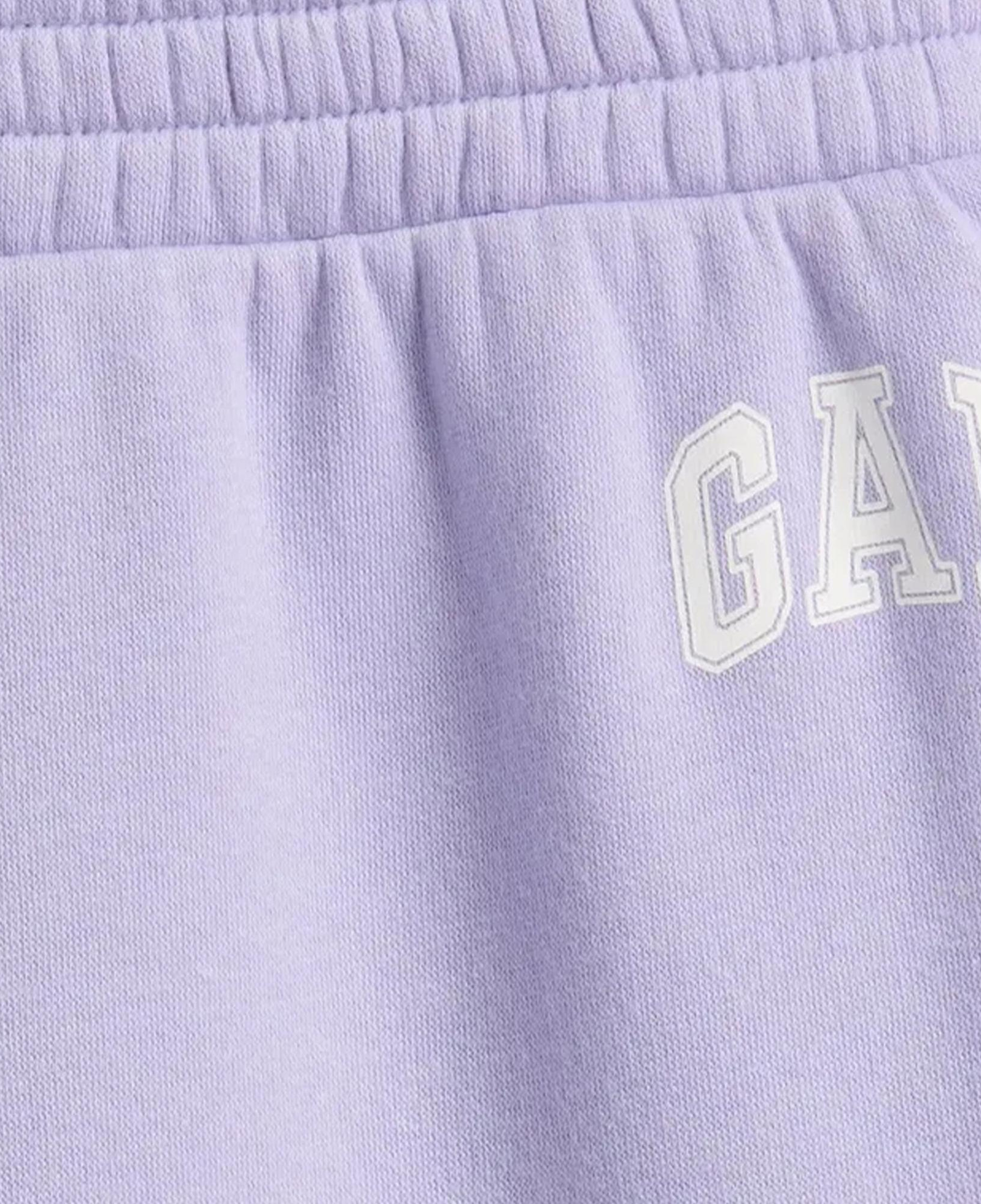 Gap V-Bootcut Logo Çocuk Mor Eşofman Altı