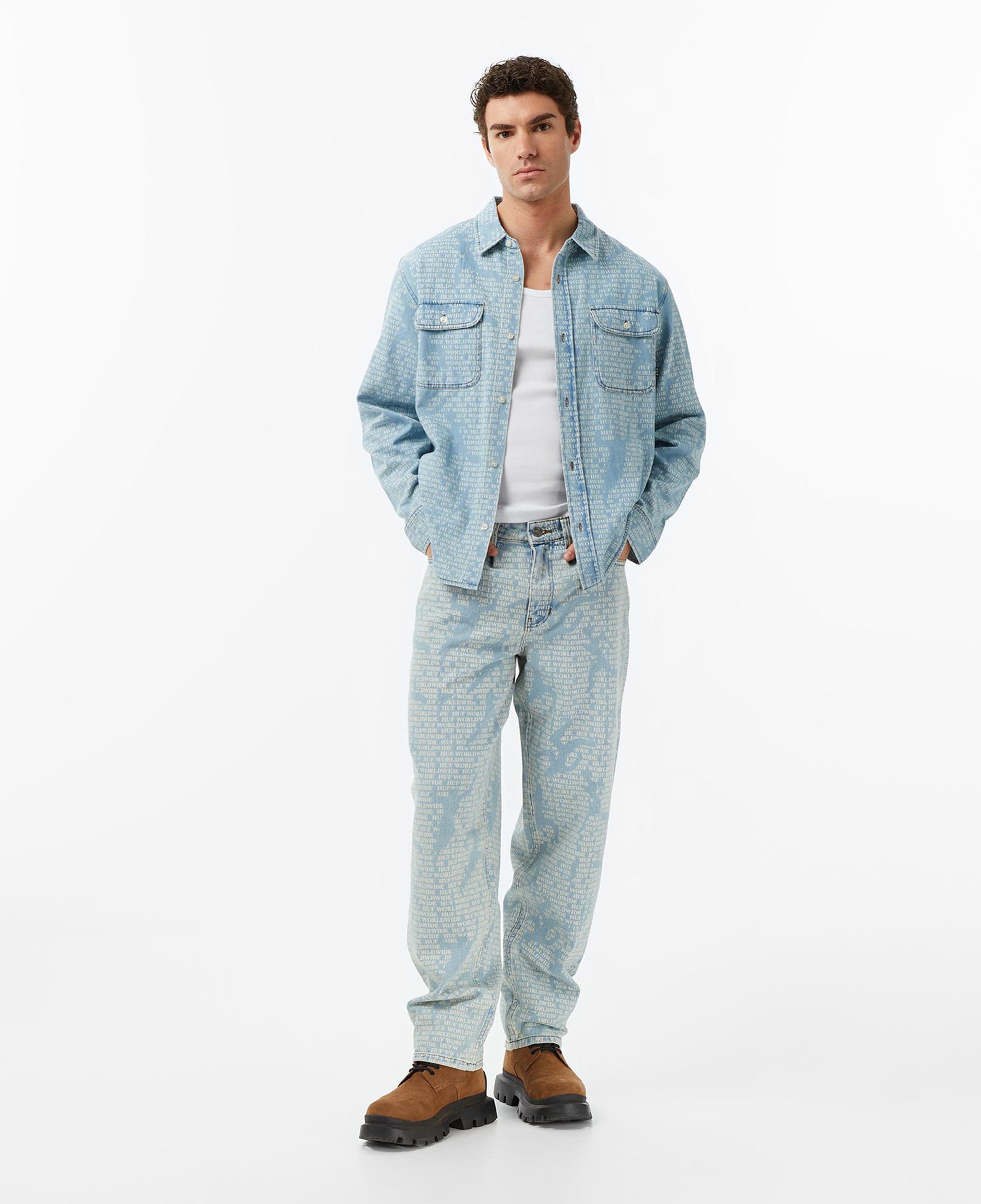 Huf Ceremony Denim Erkek Mavi Gömlek