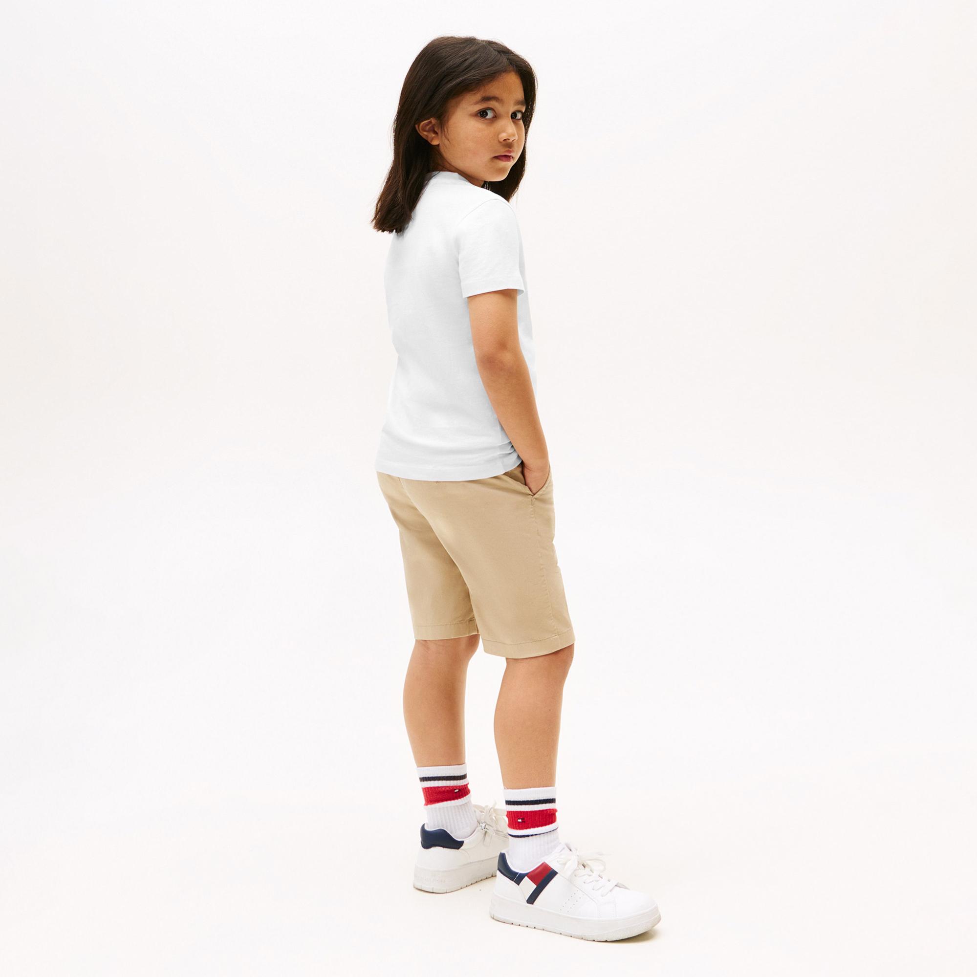 Tommy Hilfiger Varsity Graphic Çocuk Beyaz T-Shirt