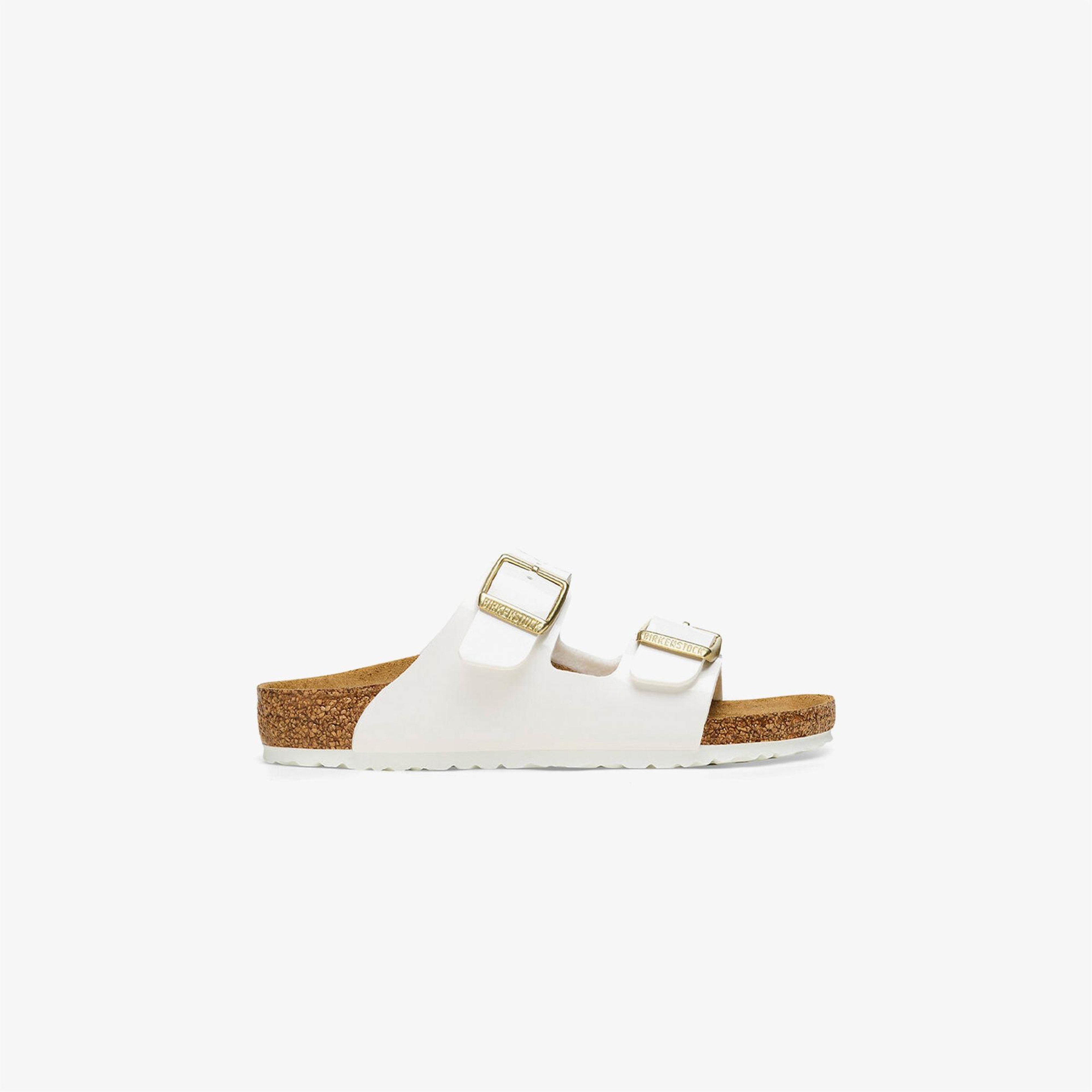 Birkenstock Arizona Bf Patent Çocuk Beyaz Terlik