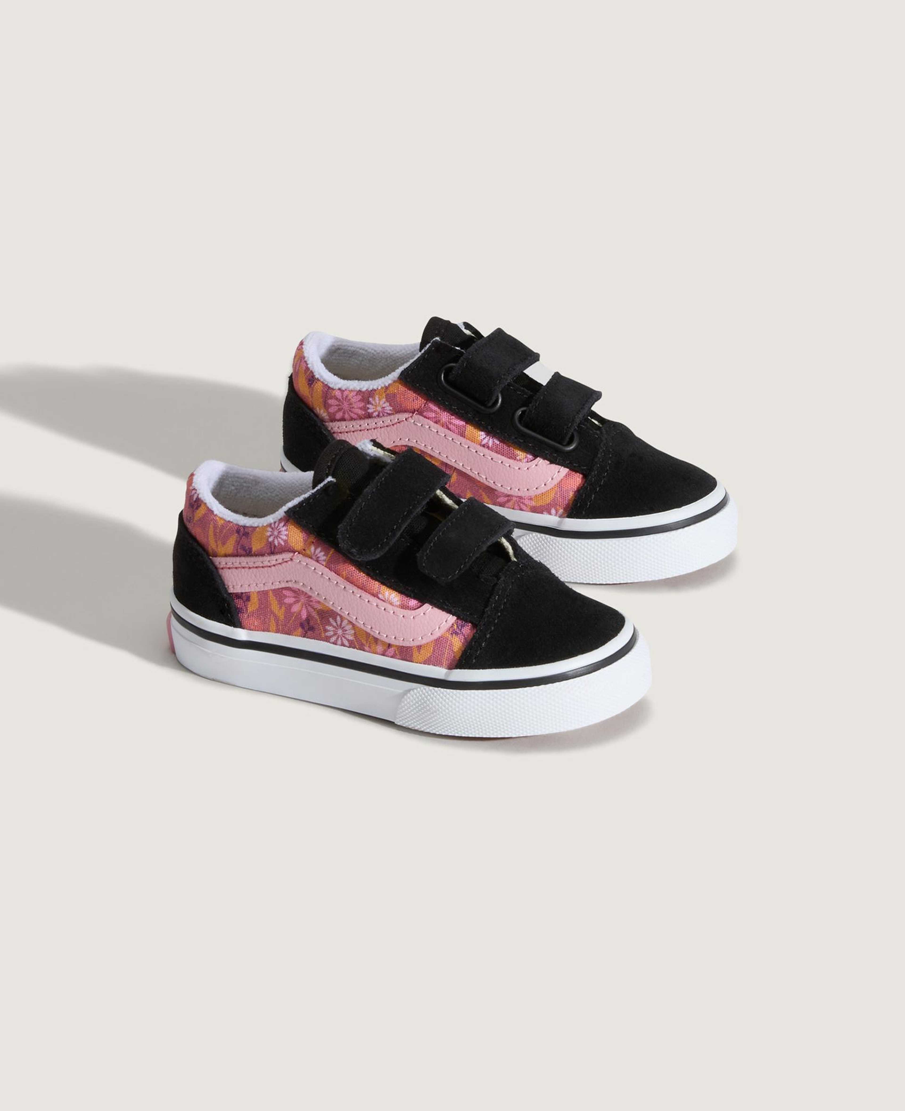 Vans Old Skool Bebek Pembe Çiçekli Spor Ayakkabı