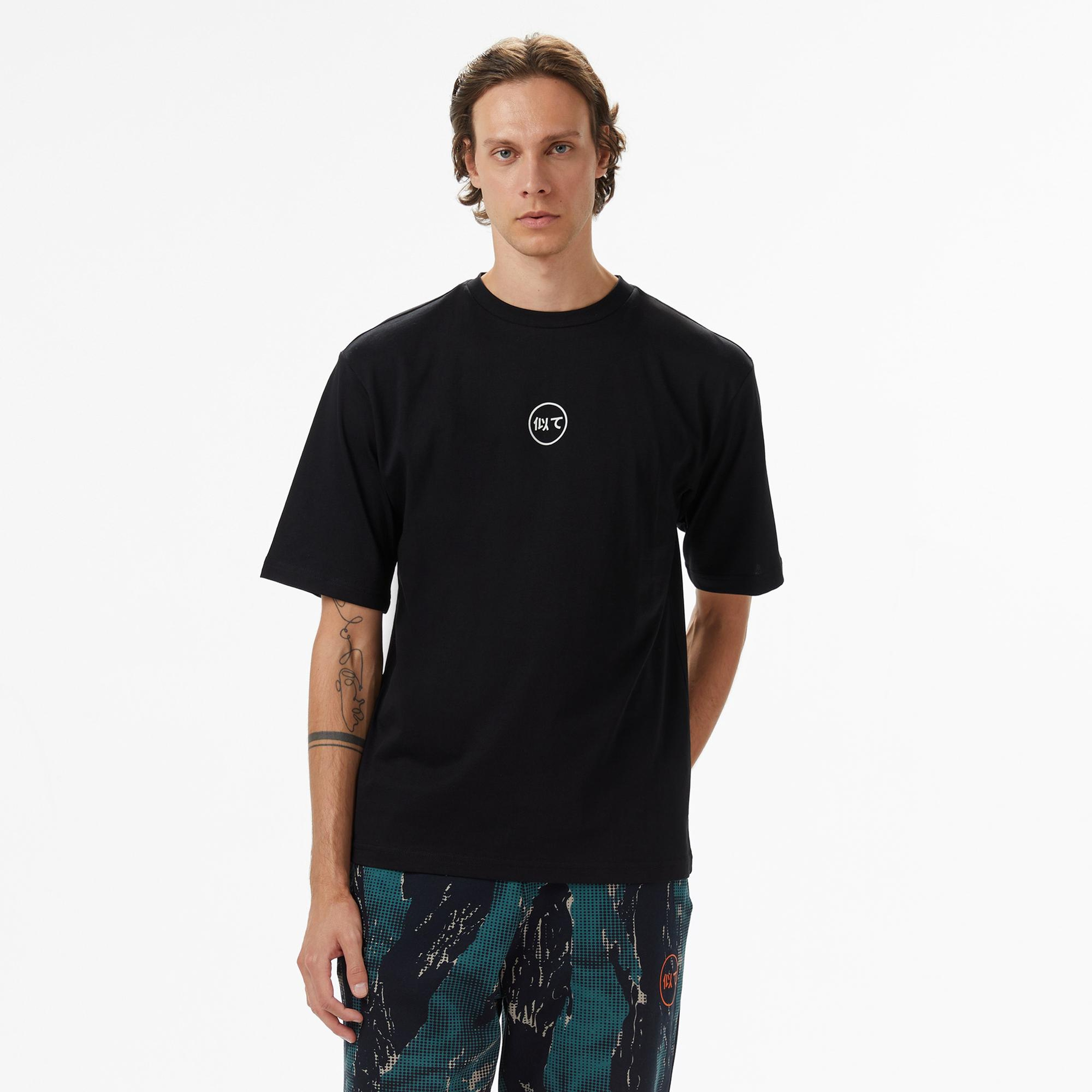 UNITED4 Erkek Siyah T-Shirt